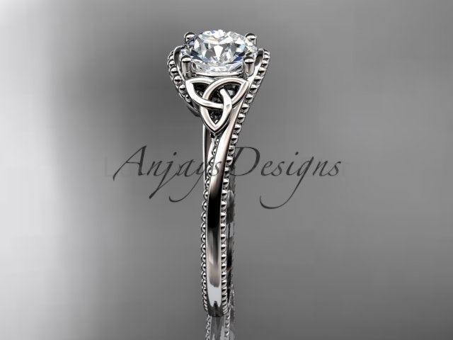 Celtic Dimond Ring Engagement Ring Irish Knot 1 Carat Lab Grown Diamond IGI Certified - image 2
