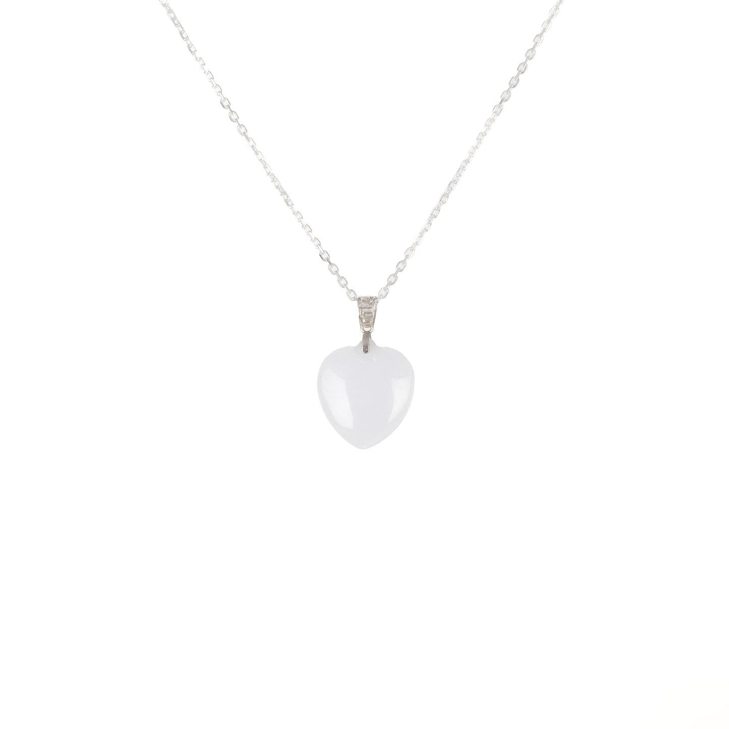 Sereniti Jadeite Jade Heart Pendant with 18K Gold Bail - Small