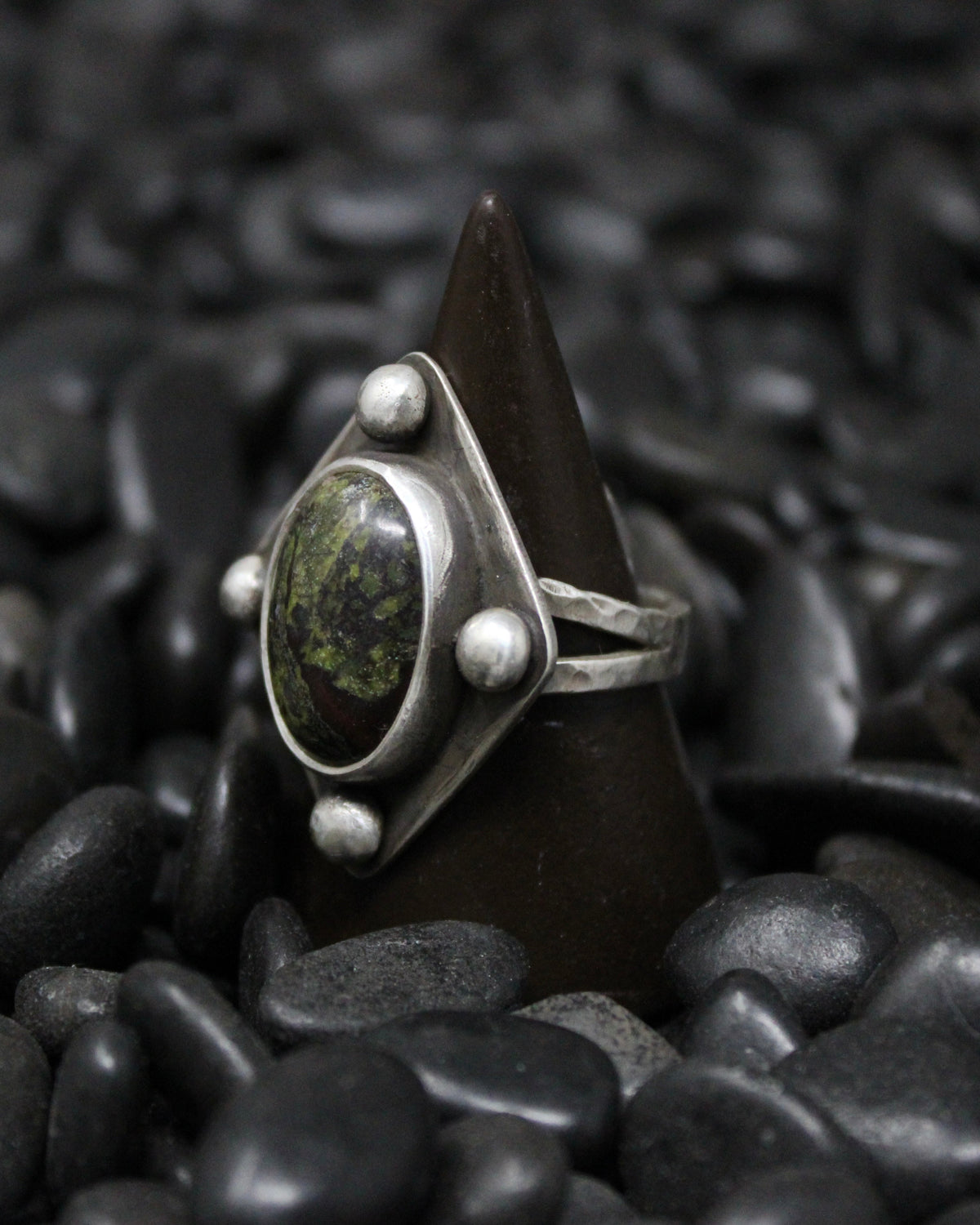Dragon Blood Jasper Ring size 9.75