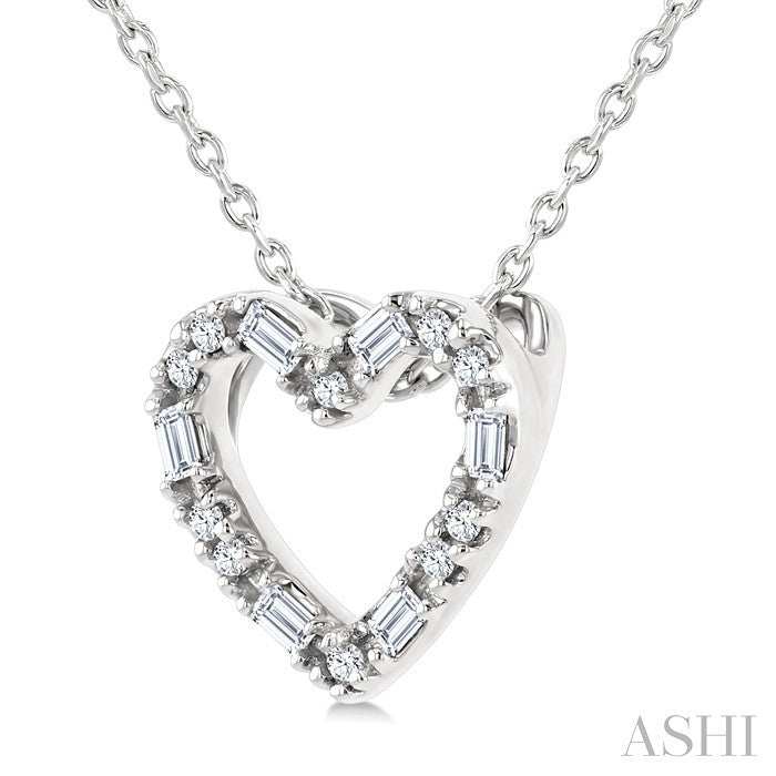 Heart Shape Petite Diamond Fashion Pendant