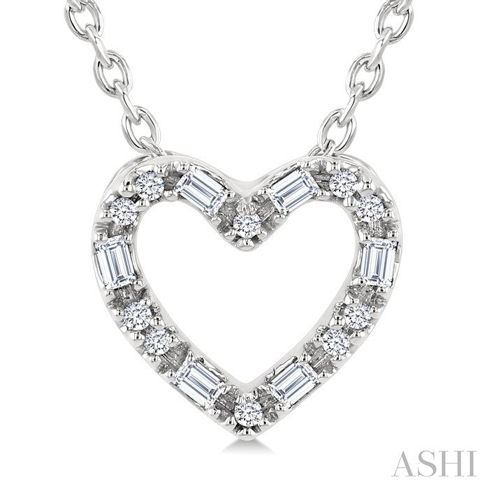Heart Shape Petite Diamond Fashion Pendant