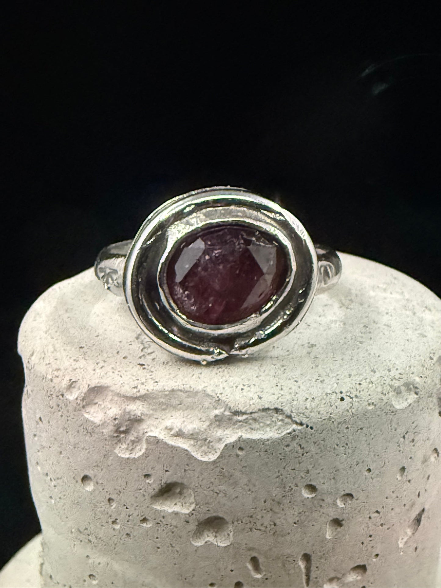 Cerberus Berry Tourmaline Ring