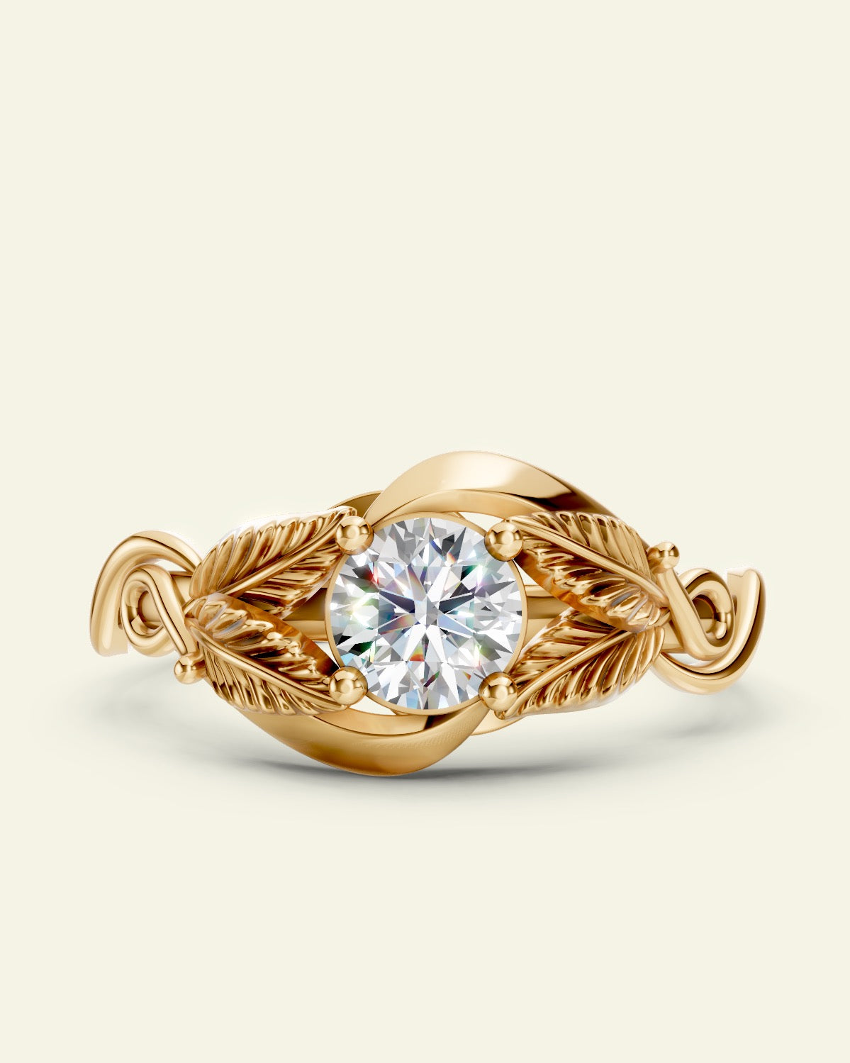 Azalea | custom engagement ring setting, round 5 mm