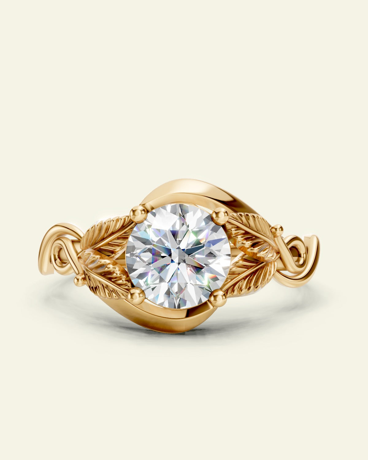 Azalea | custom engagement ring setting, round 6.5 mm