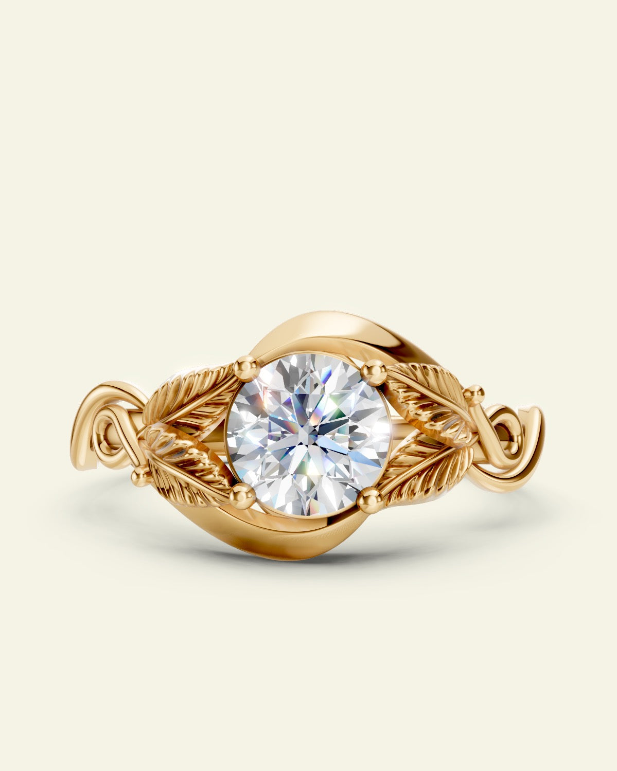 Azalea | custom engagement ring setting, round 6 mm