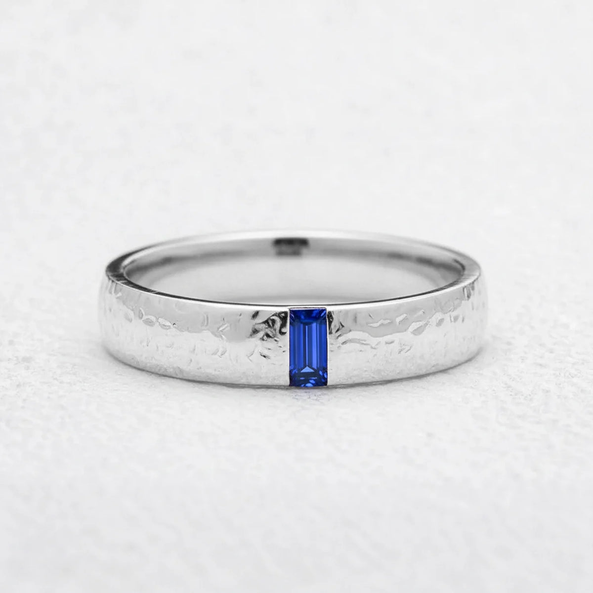 Augustus’ Emblem | Vintage Baguette Sapphire Men’s Band