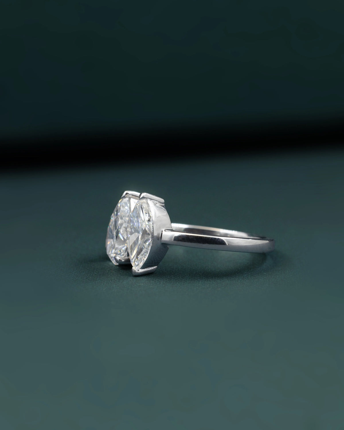 2.58 CTW Toi et Moi Pear & Marquise Cut Lab-Grown Diamond Ring