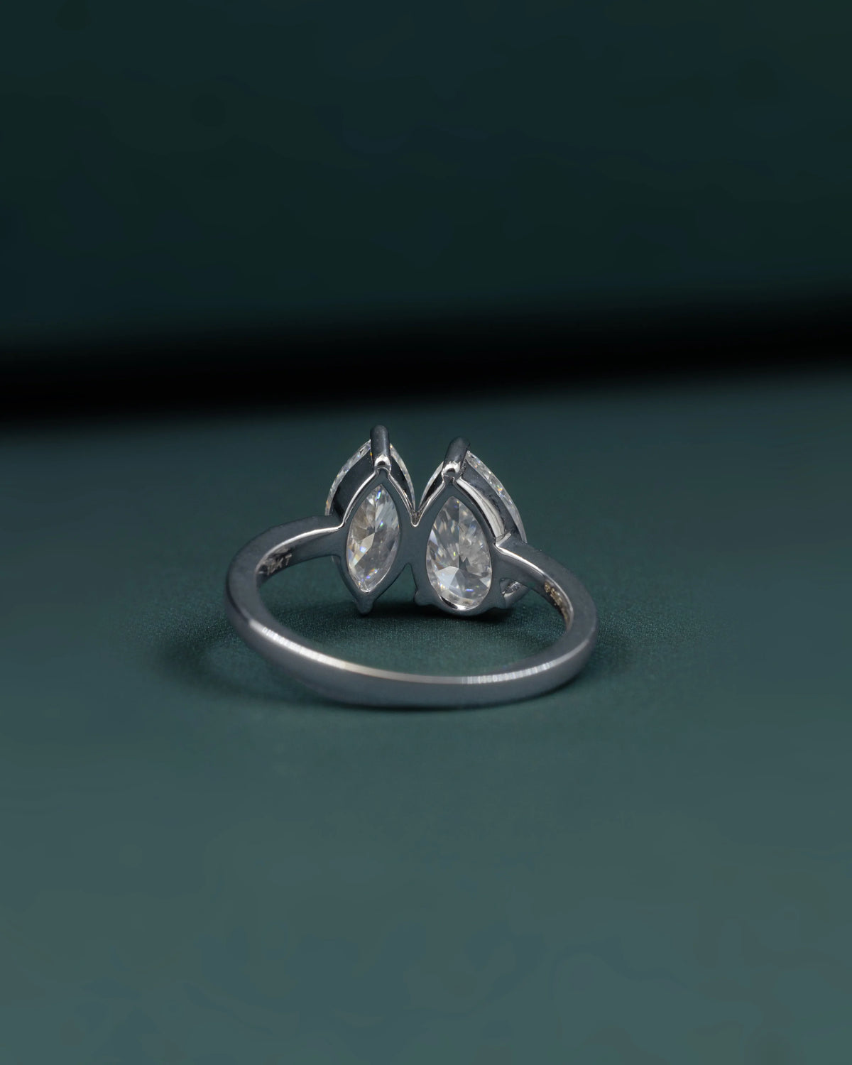 2.58 CTW Toi et Moi Pear & Marquise Cut Lab-Grown Diamond Ring