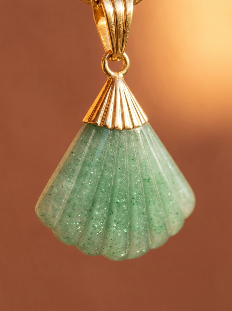 Collier CANDACE Végétal | pierre naturelle sculptée - Univers Végétal