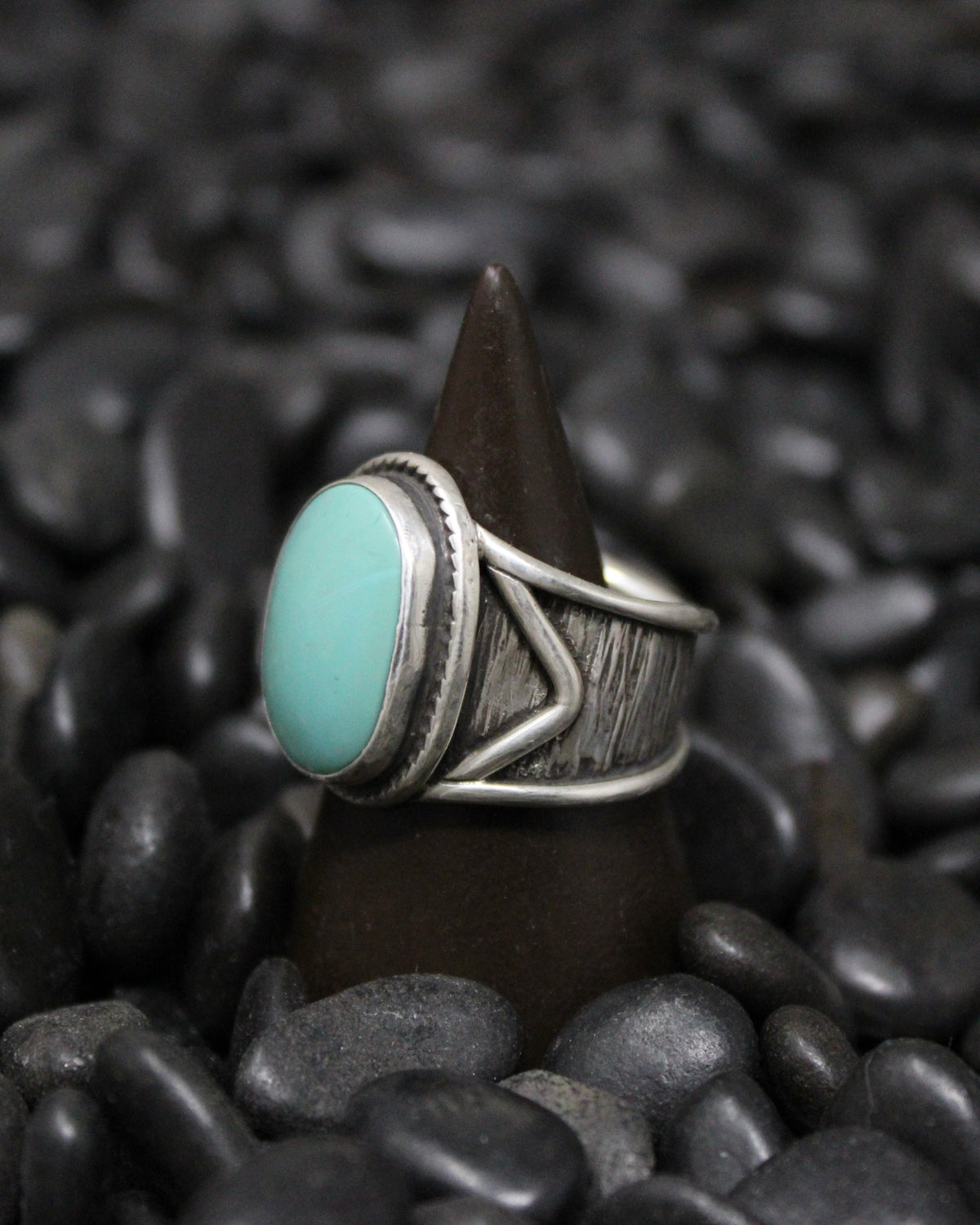 Chunky Turquoise Ring size 8.5