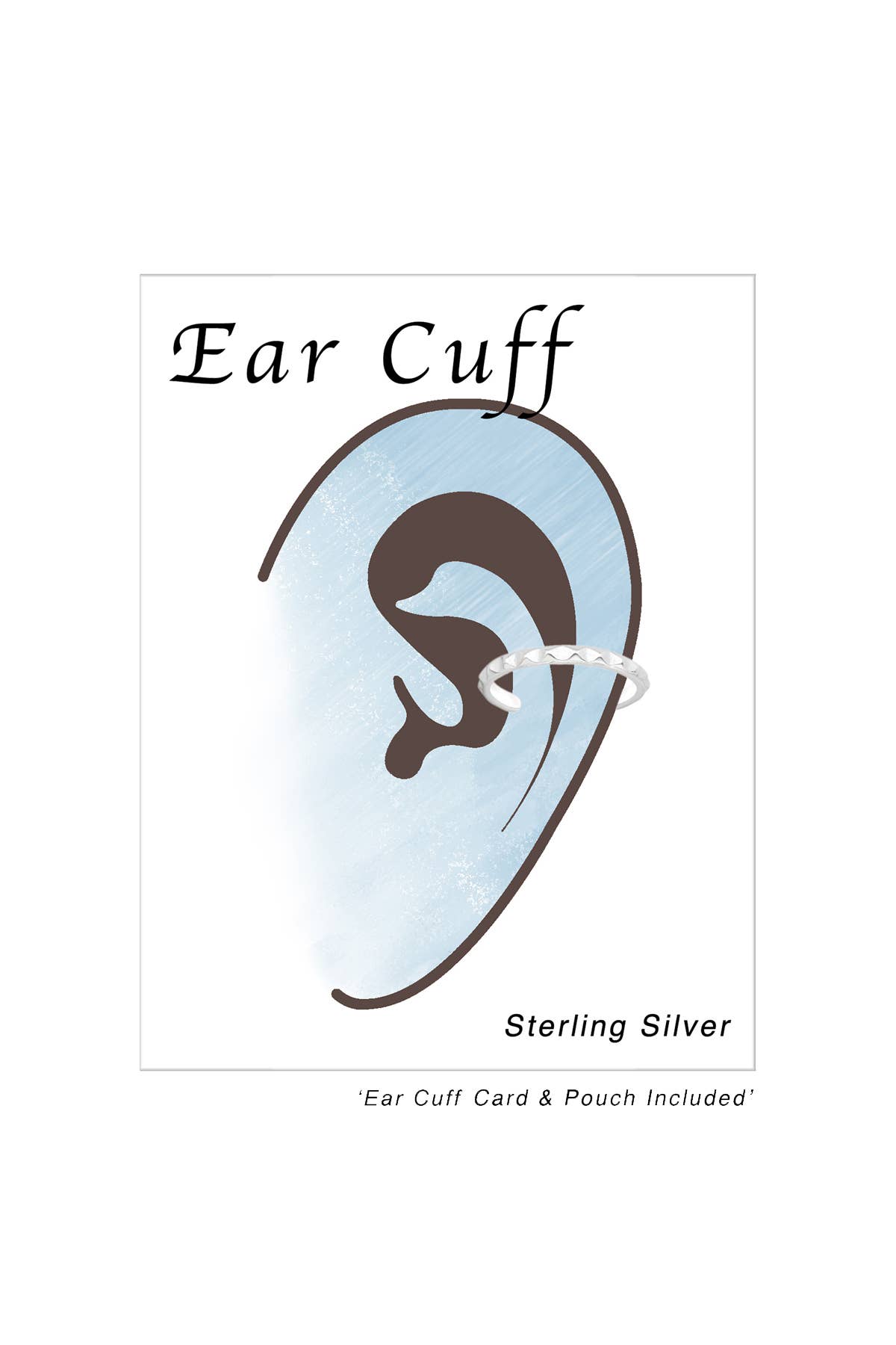 Sterling Silver Plain Ear Cuff - SS