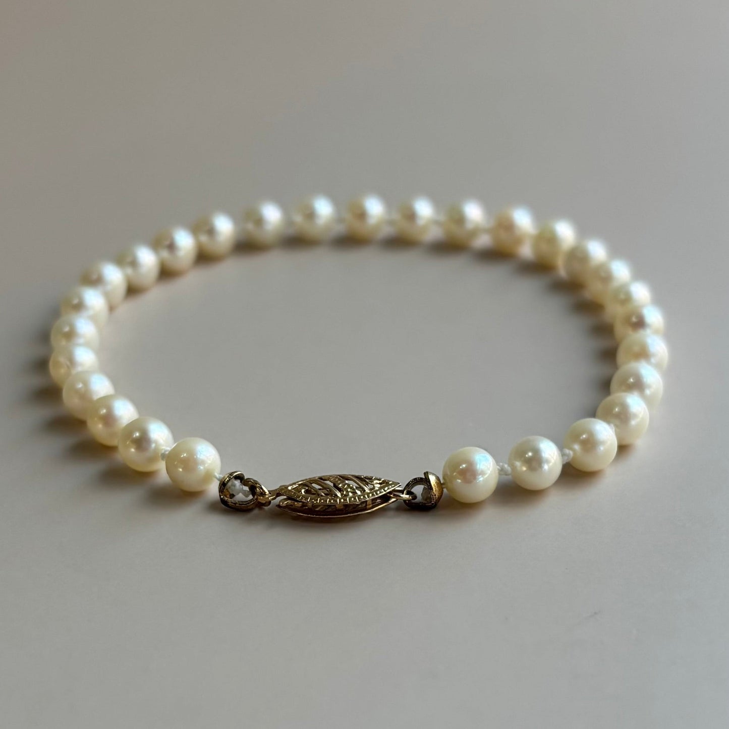 Freshwater Cultured Pearl Bracelet | 5mm | 14K Yellow Gold | 8"