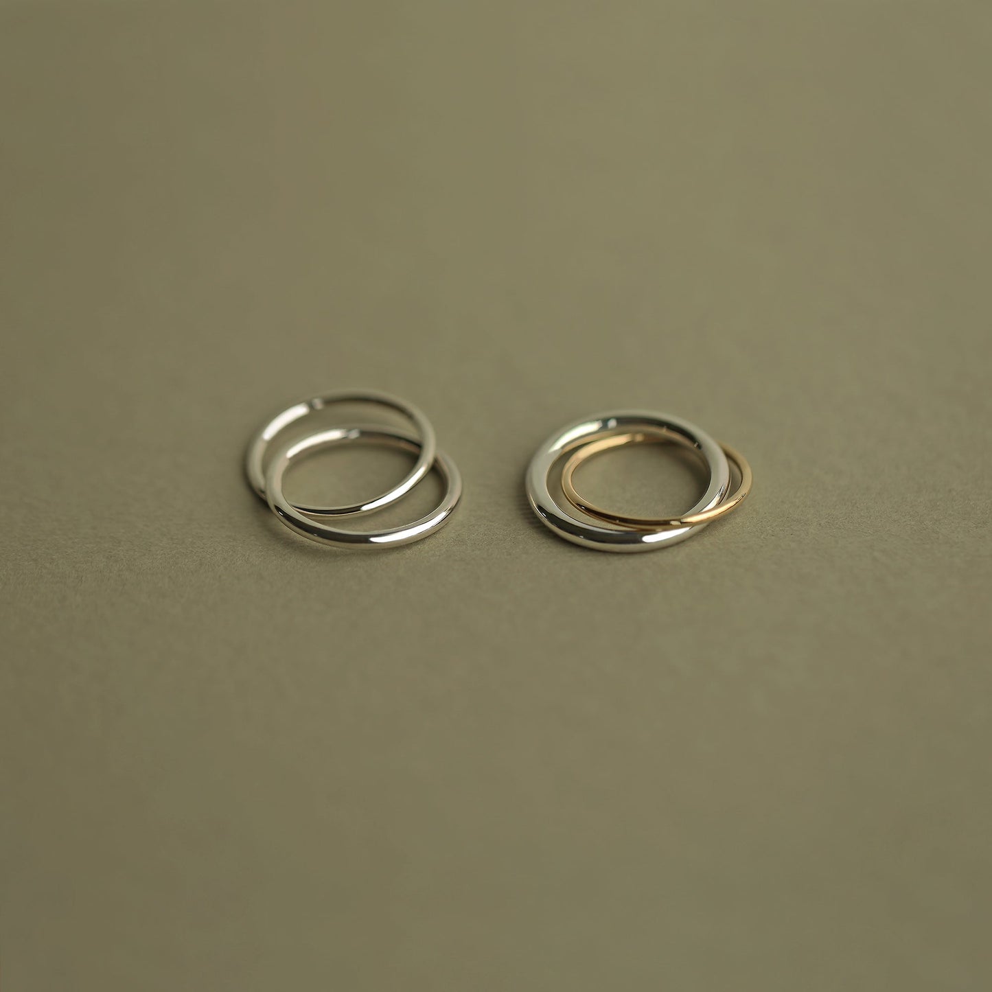 SILVER LOVERS RING