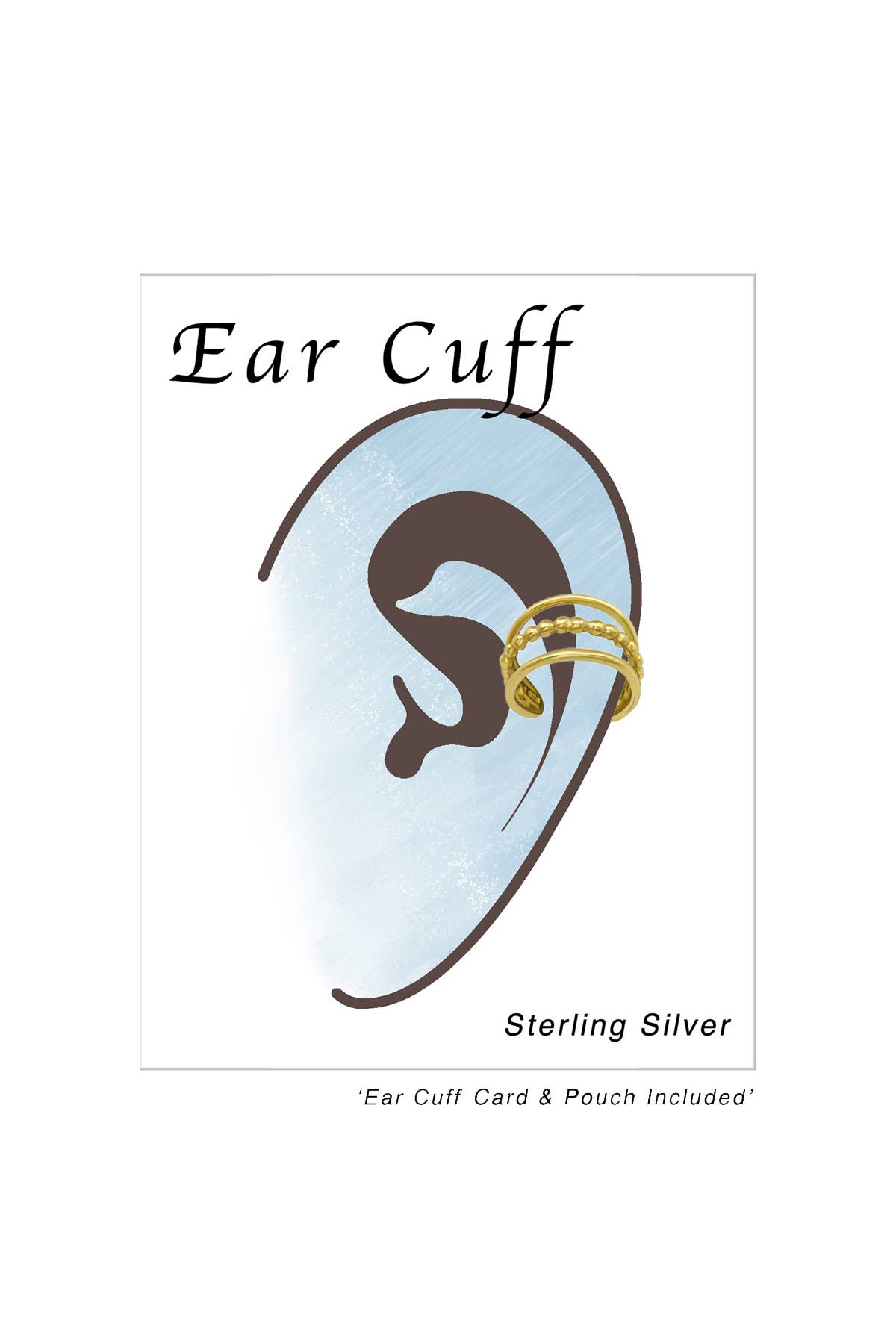 Sterling Silver Plain Ear Cuff - VM