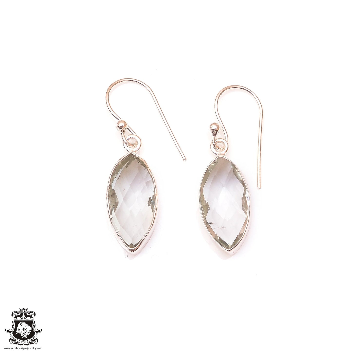 Prasiolite Dangle & Drop Earrings 925 Solid (Nickel Free) Sterling Silver Earrings WHOLESALE price / Made in Canada Minimalist Earrings ER21