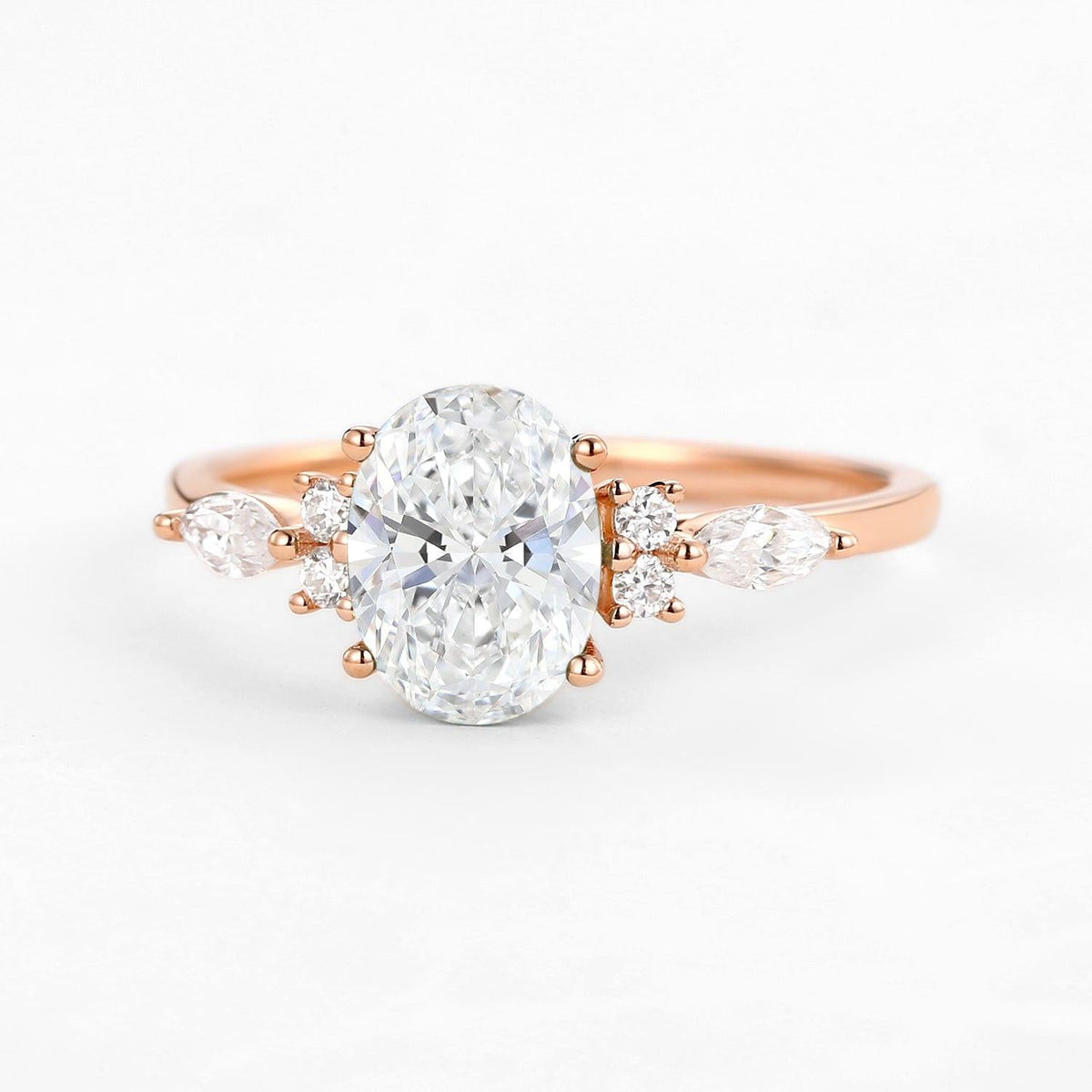 Odette’s Luster | 1.5CT Vintage Oval Diamond Engagement Ring