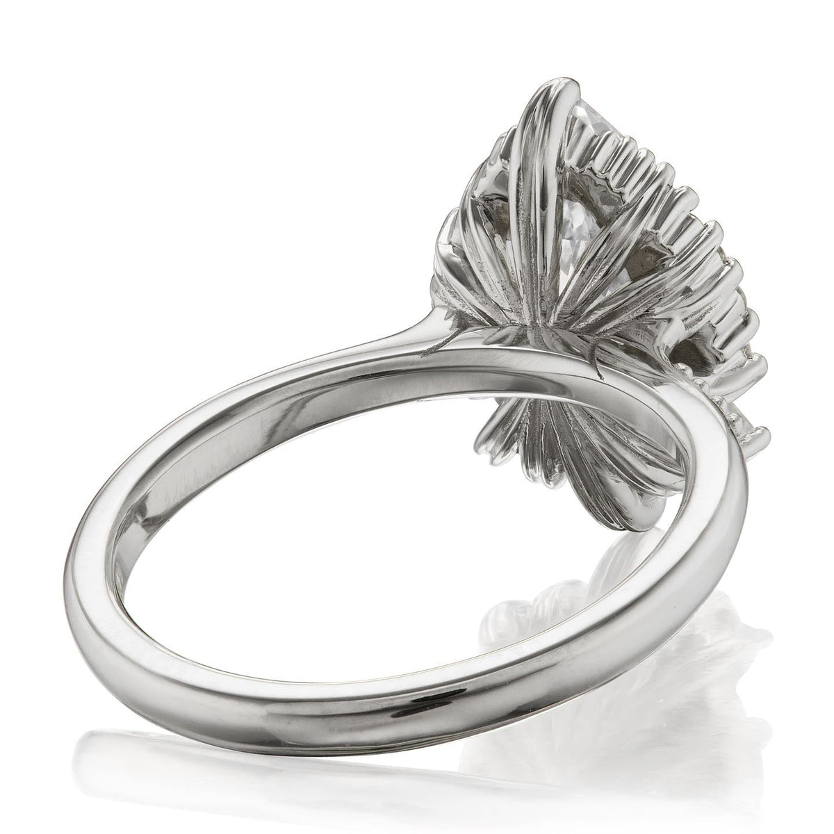 ・ARTEMIS・Pear Moissanite Center, Diamond Accents (1.81ctw+)