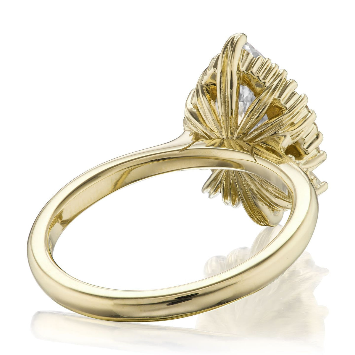 ・ARTEMIS・Pear Moissanite Center, Diamond Accents (1.81ctw+)