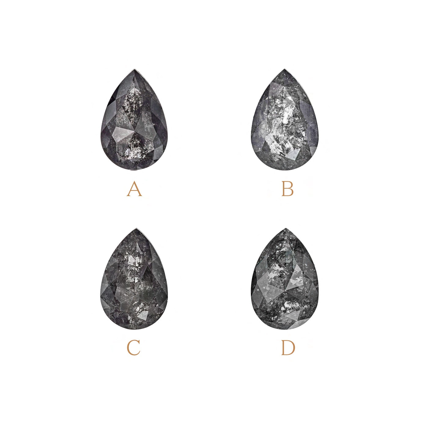 ・ARTEMIS・Build Your Own: Pear Salt + Pepper Diamond (1.41ctw - 1.94ctw+)