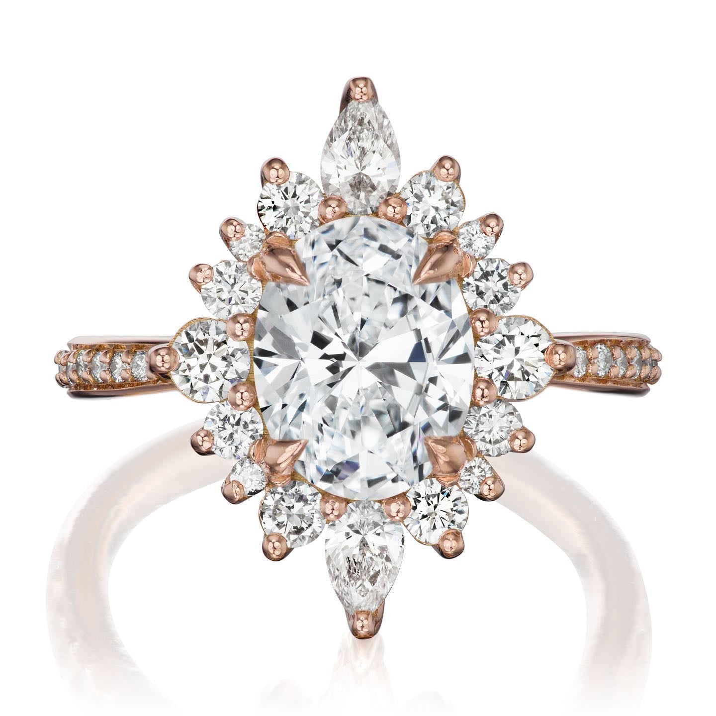 ・ANIKA・Oval Lab-Grown Diamond Center, Diamond Halo (2.22ctw+)