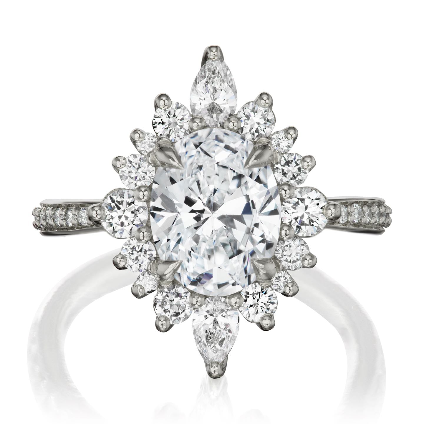 ・ANIKA・Oval Lab-Grown Diamond Center, Diamond Halo (2.22ctw+)