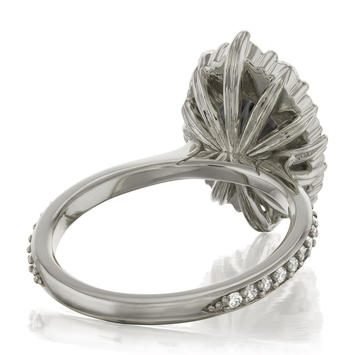 ・SOFIA・Build Your Own: Oval Salt + Pepper Diamond Halo (1.83ctw - 2.62ctw+)