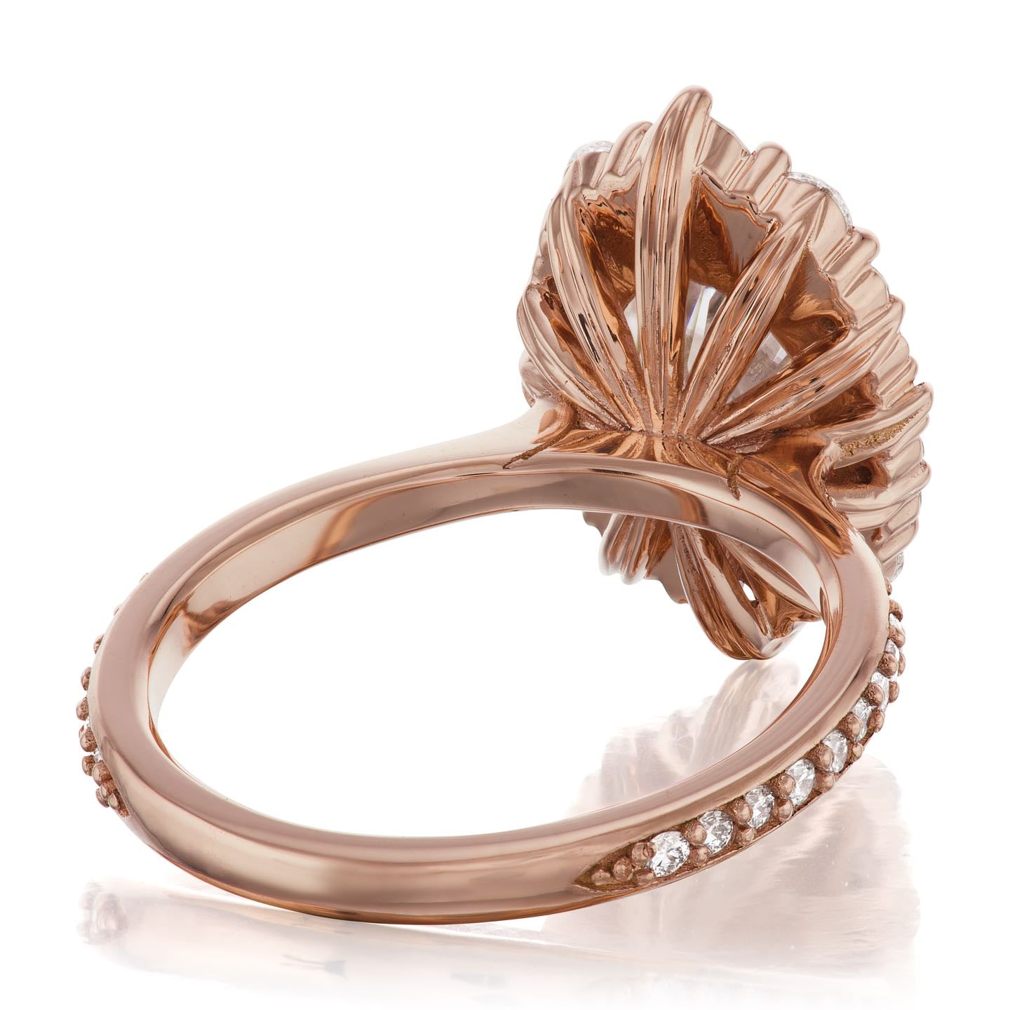 ・SOFIA・Oval Moissanite Center, Diamond Halo (2.65ctw+)