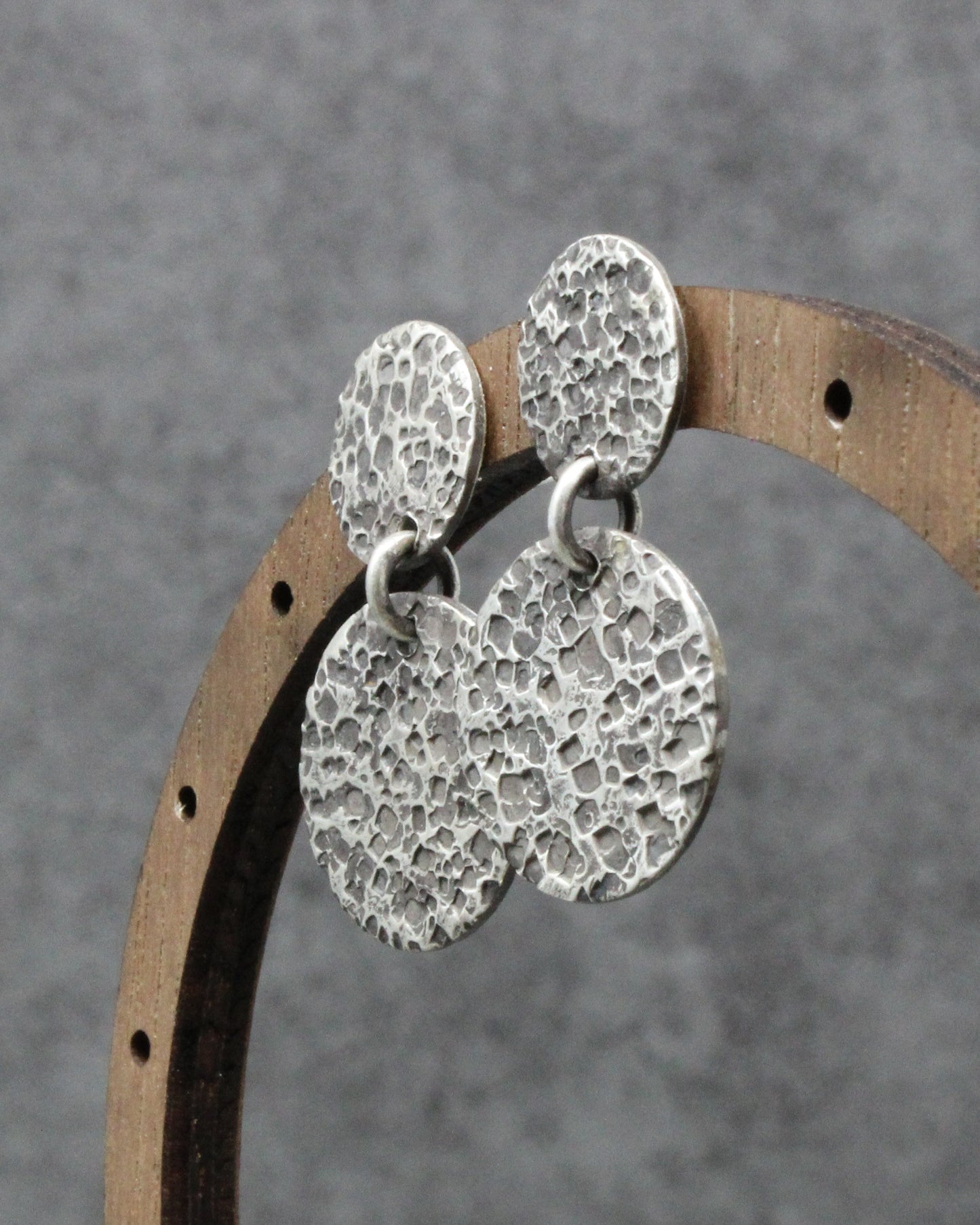 Textured Circles Earrings