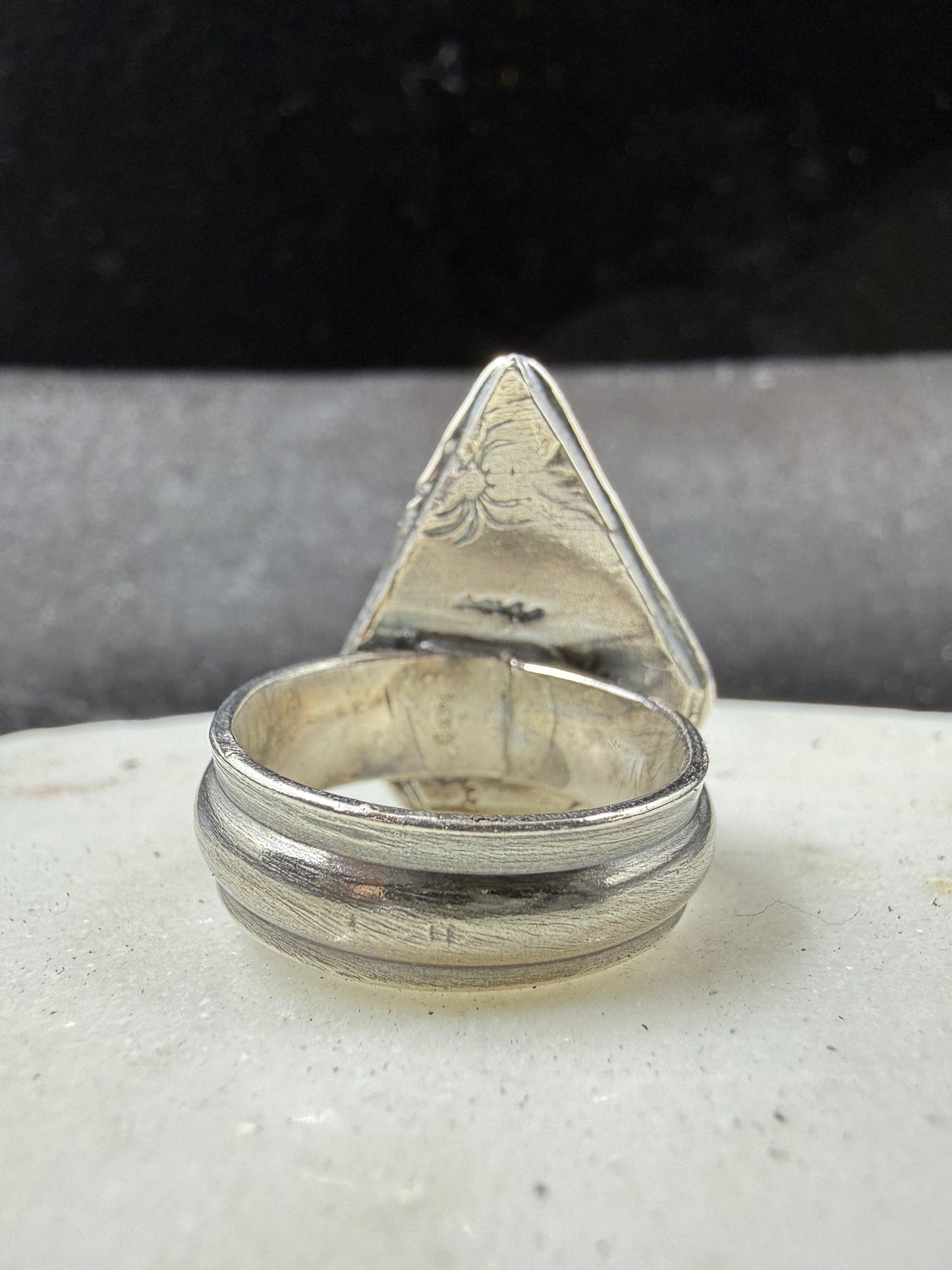 Peridot Shield Ring