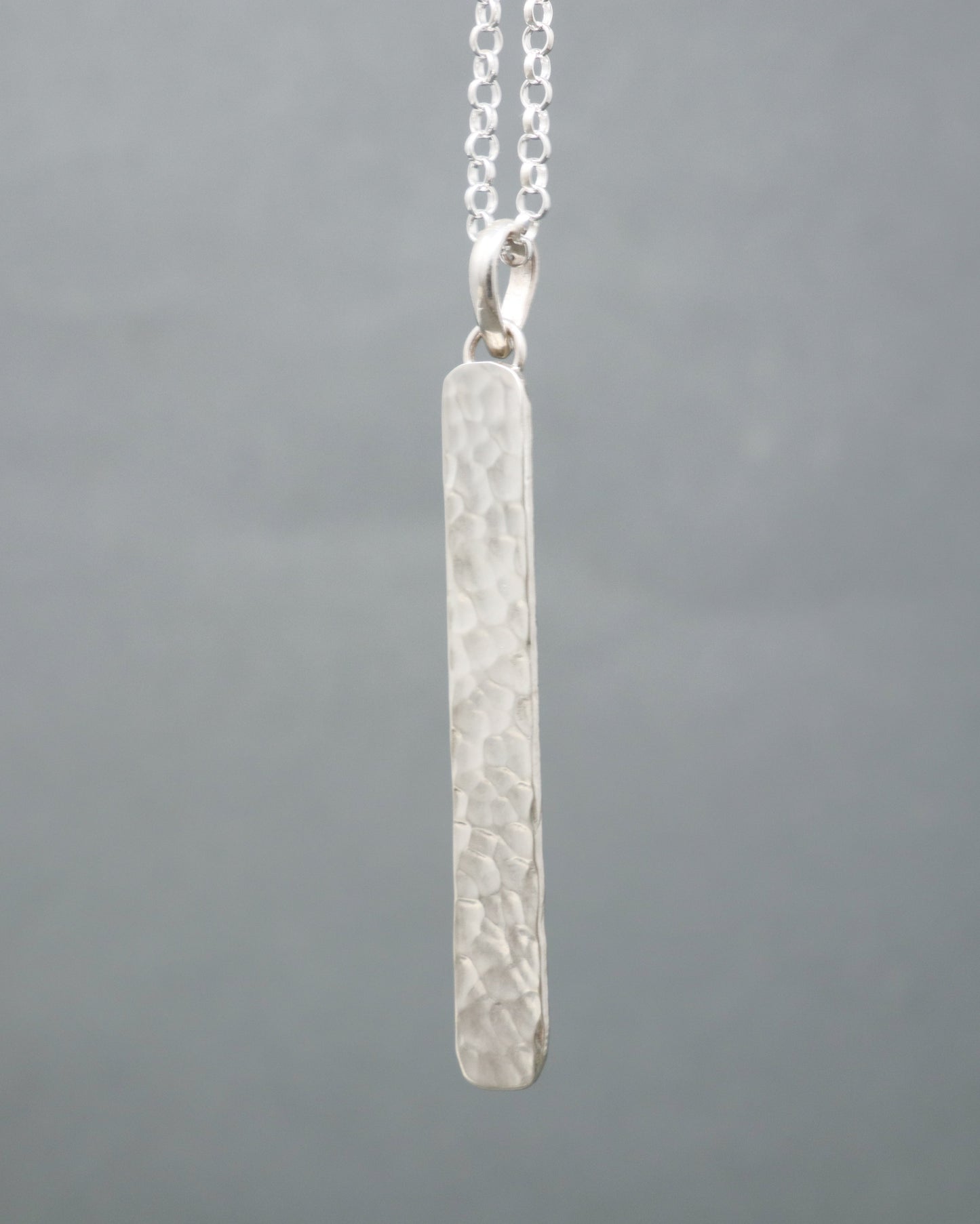 Hammered Post Necklace