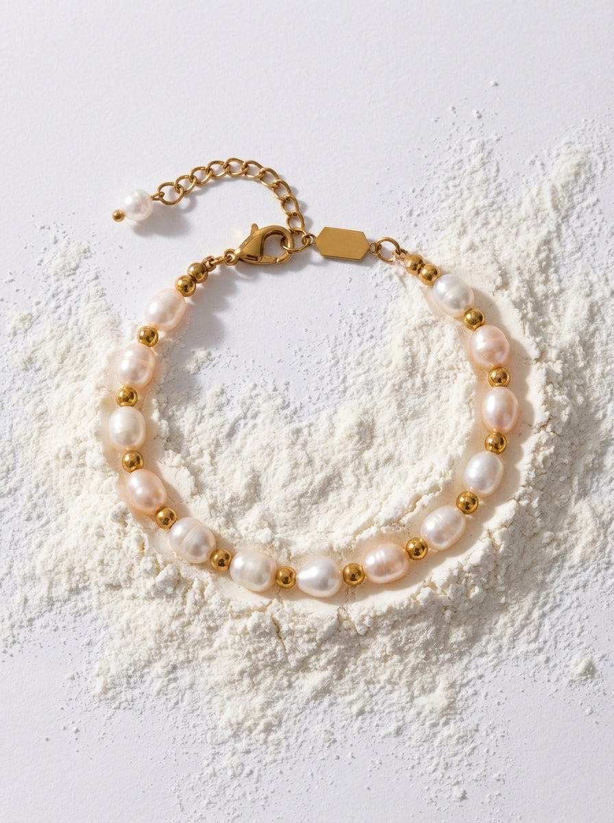 Bracelet Perles d'Eau Douce Amandine | Univers Parisienne Chic