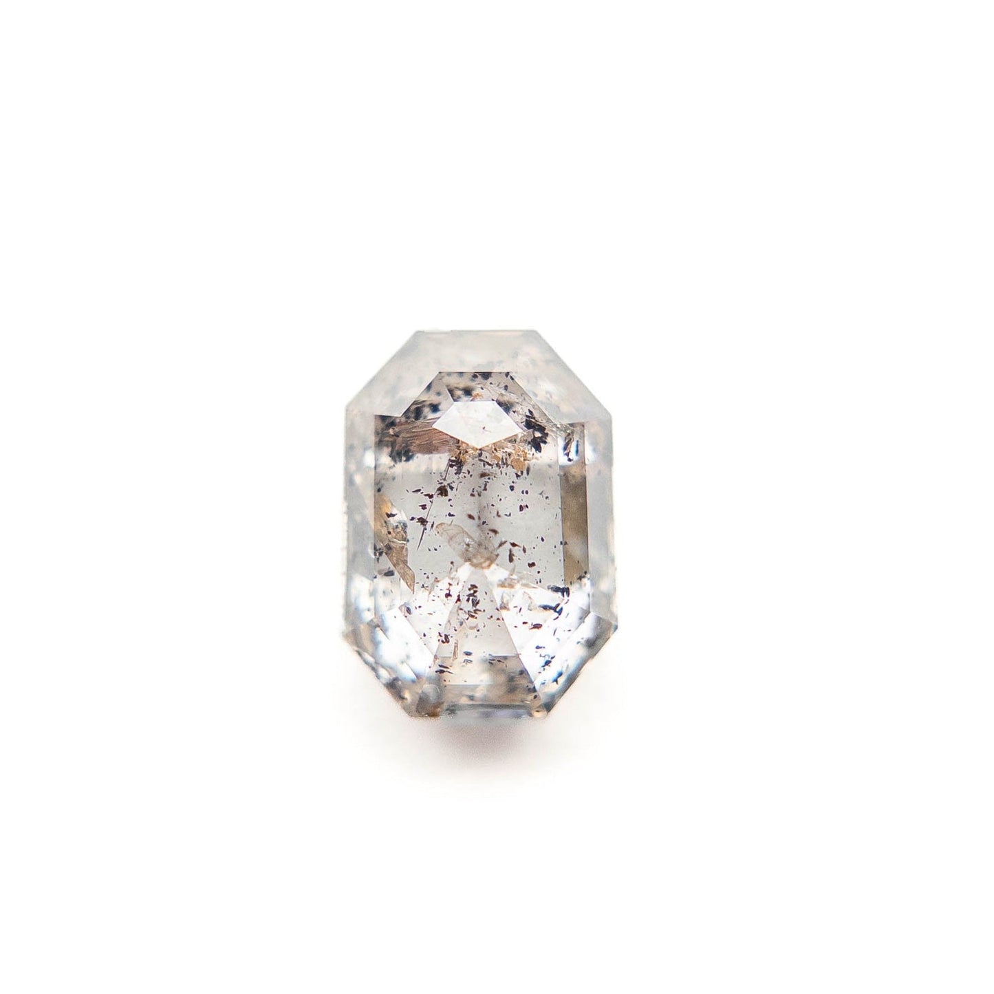 1.95 Carat Salt and Pepper Octagon Double Cut Diamond