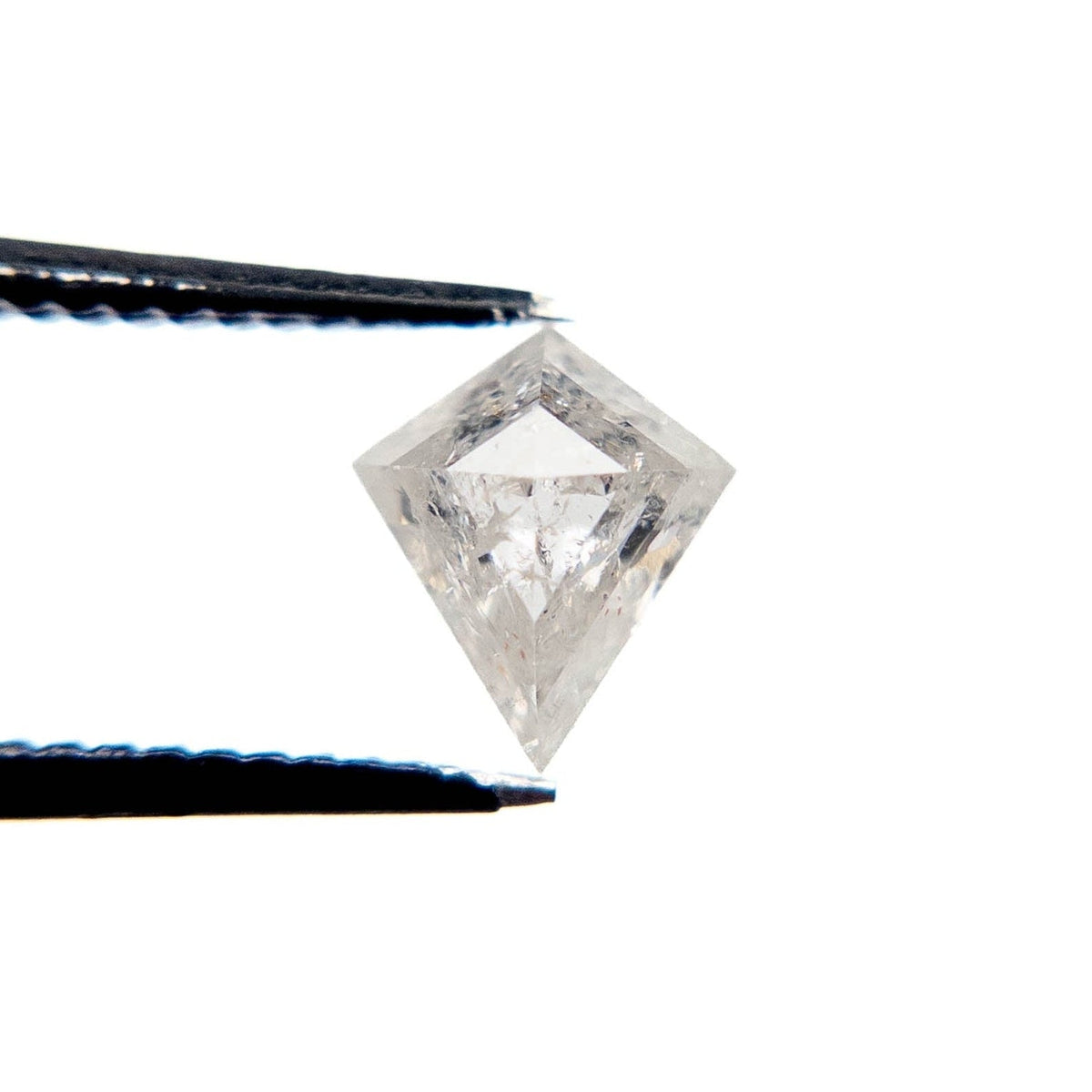 .87 Carat Icy White Rose Cut Kite Diamond