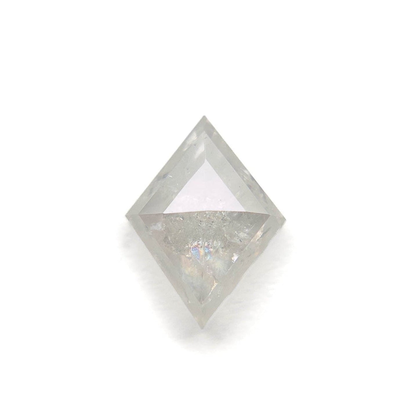 1.02 Carat Icy White Rose Cut Lozenge Diamond