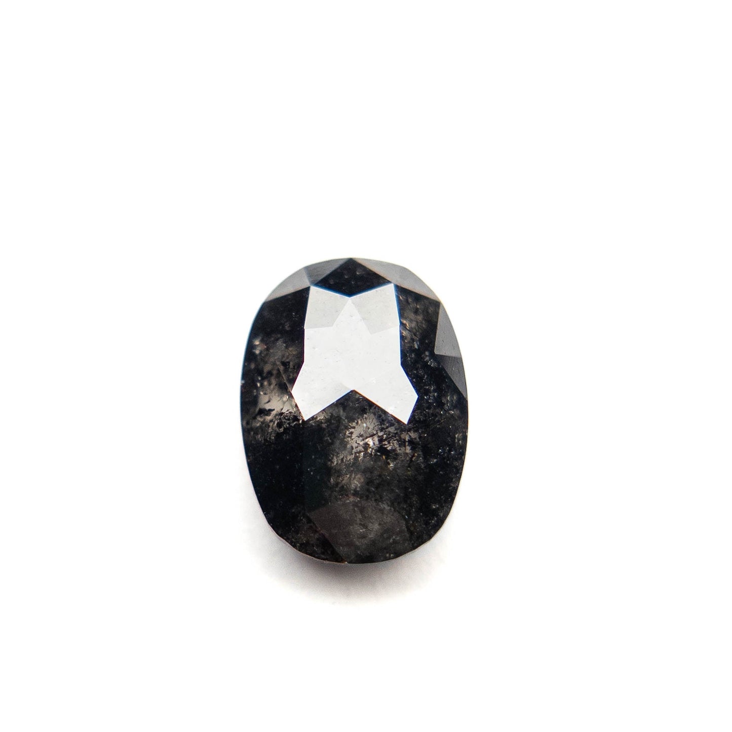 2.56 Carat Black Double Cut Oval Diamond