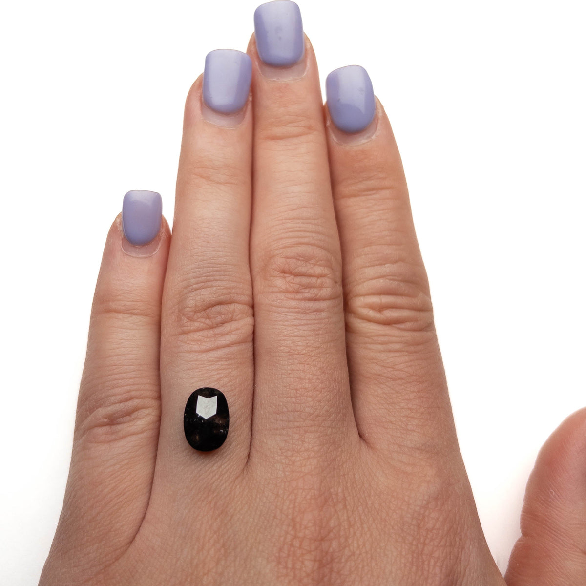 2.56 Carat Black Double Cut Oval Diamond