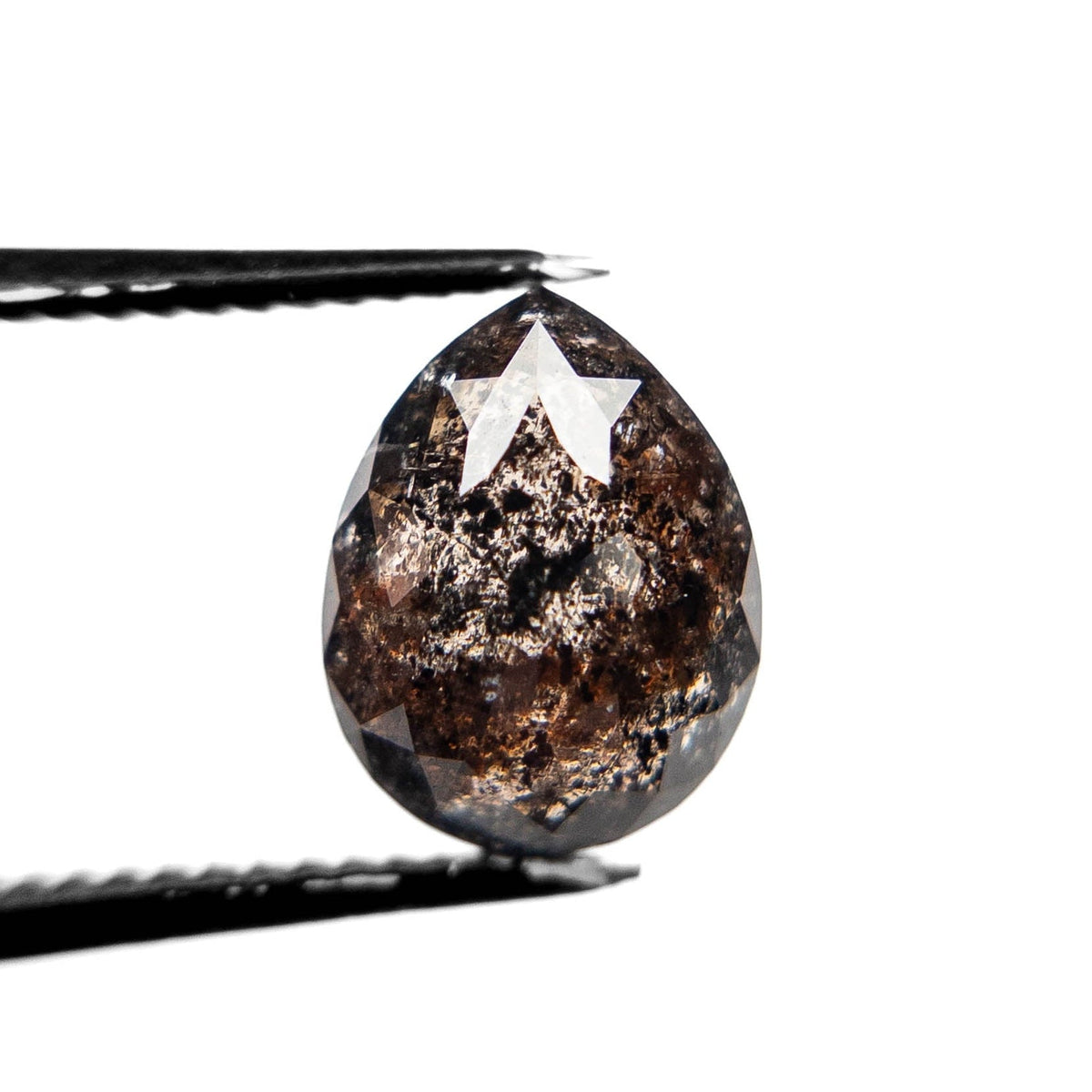 2.81 Carat Black Double Cut Pear Diamond