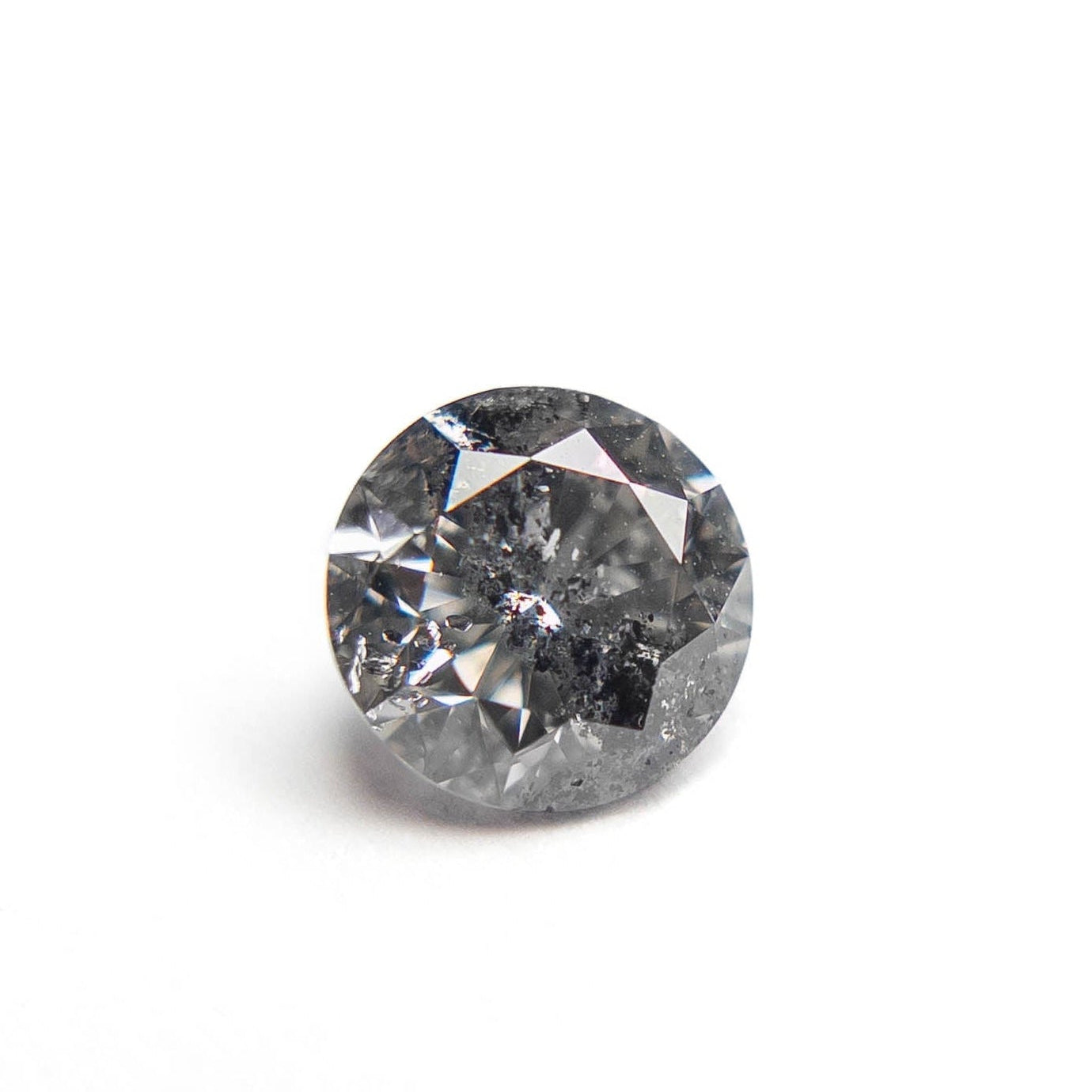 1.04 Carat Salt and Pepper Brilliant Round Diamond