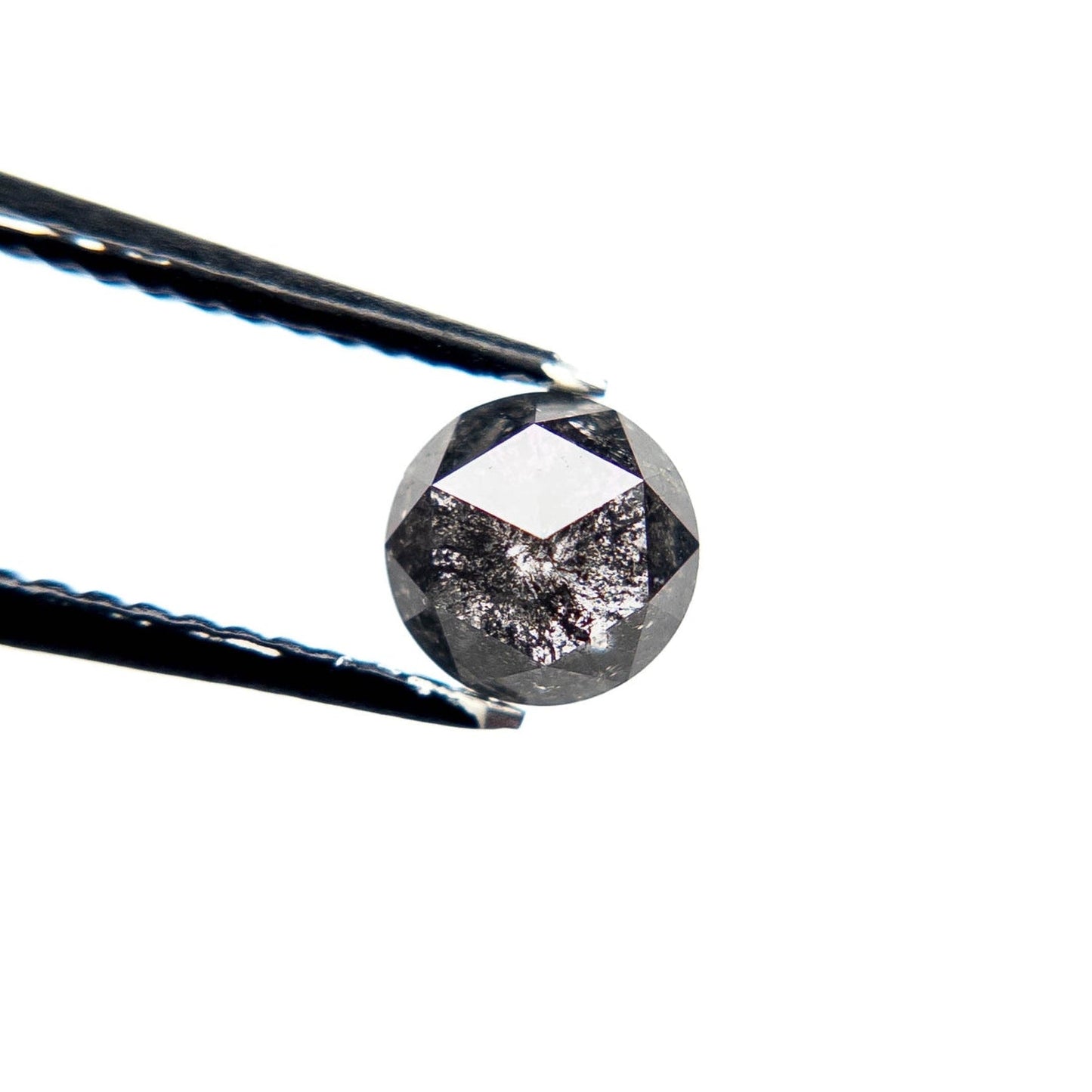 .68 Carat Black Rose Cut Round Diamond