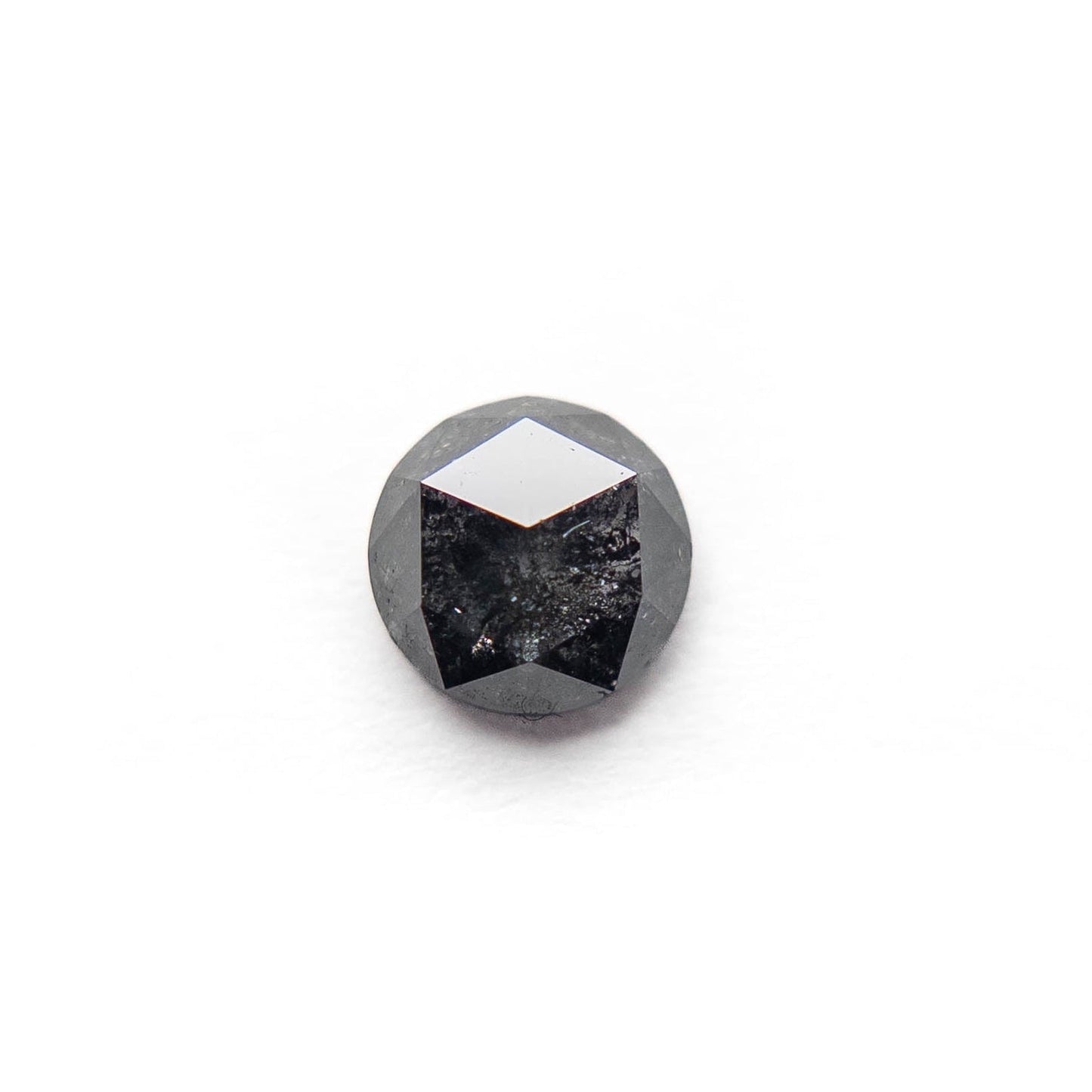 .68 Carat Black Rose Cut Round Diamond