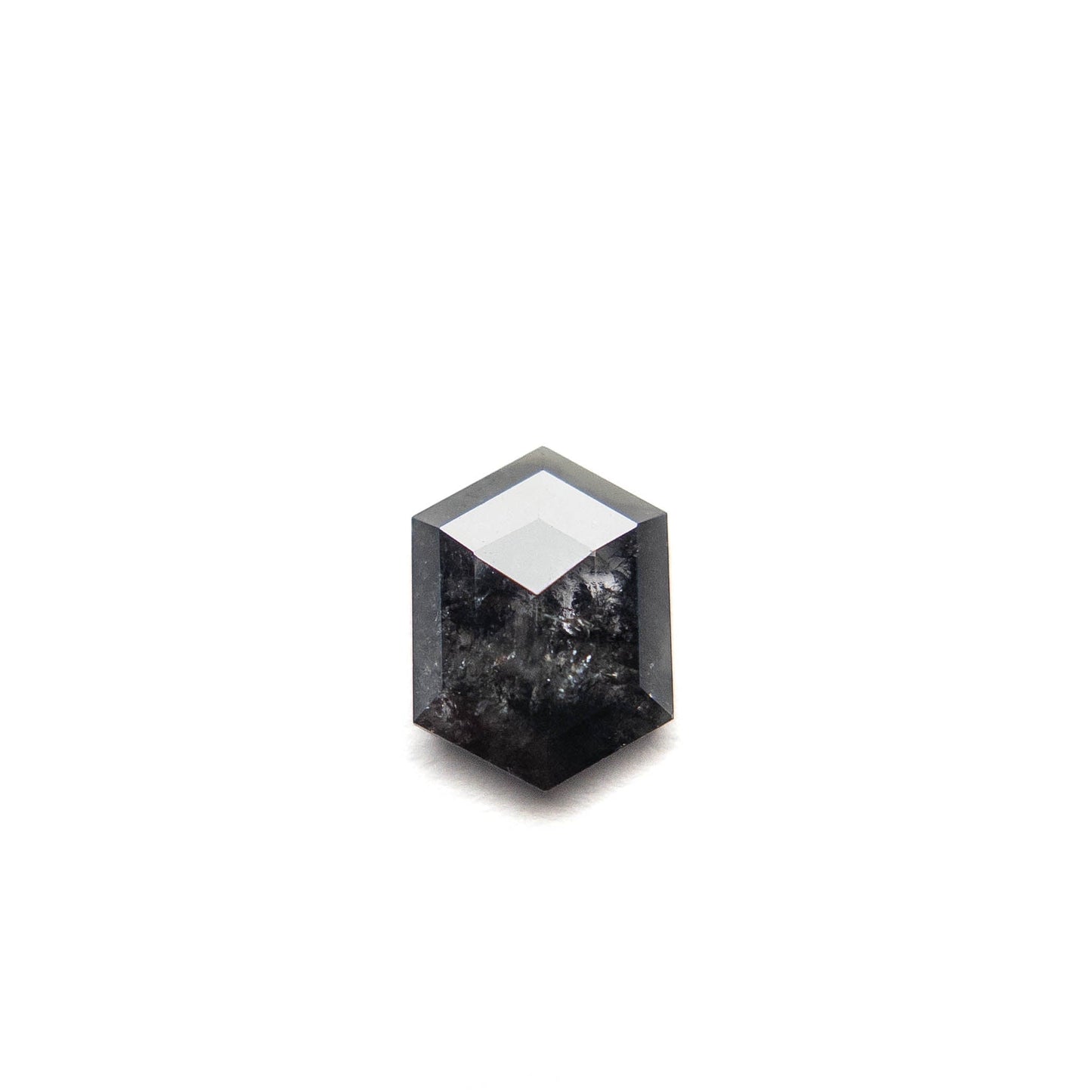 .81 Carat Salt and Pepper Rose Cut Hexagon Diamond