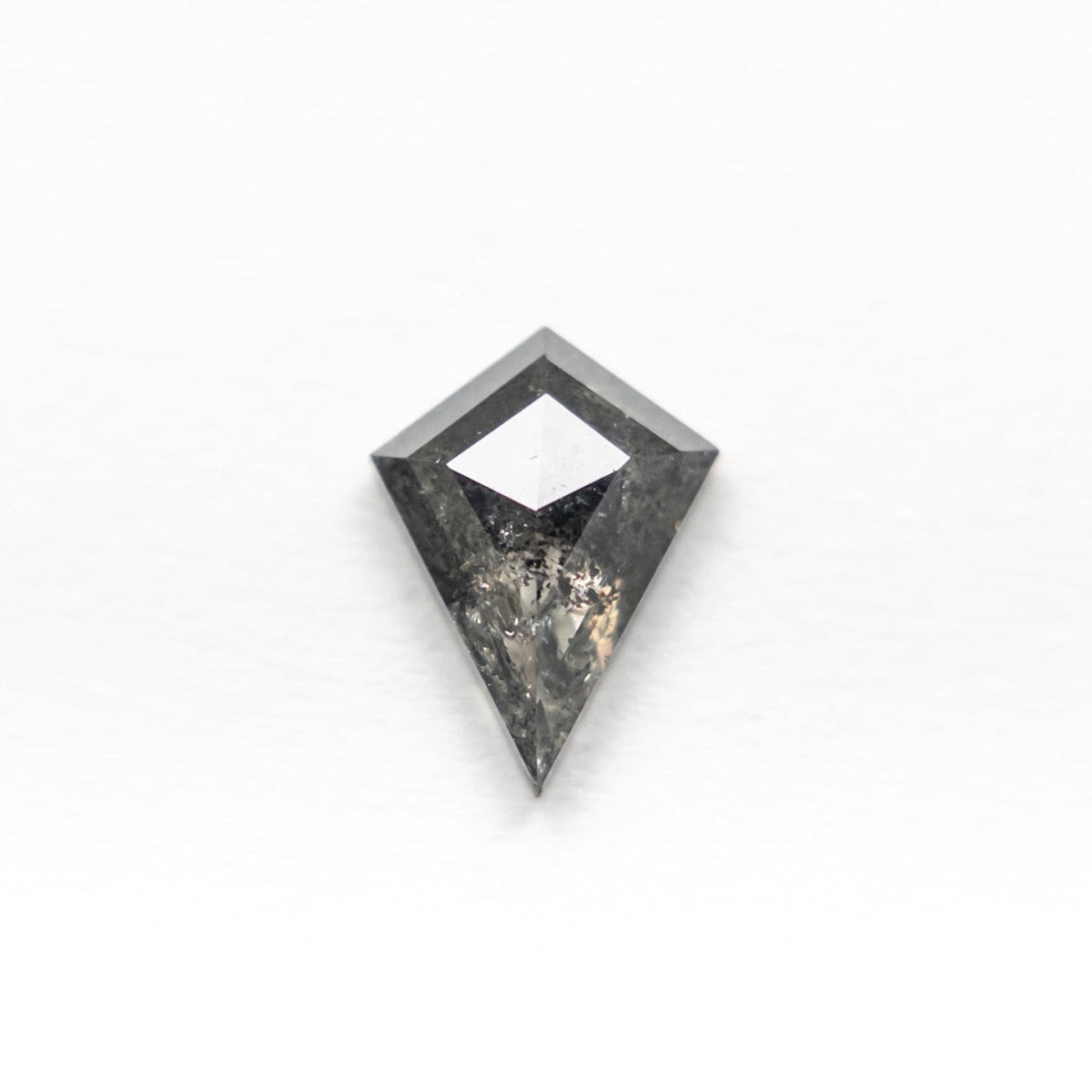 .69 Carat Salt and Pepper Rose Cut Kite Diamond