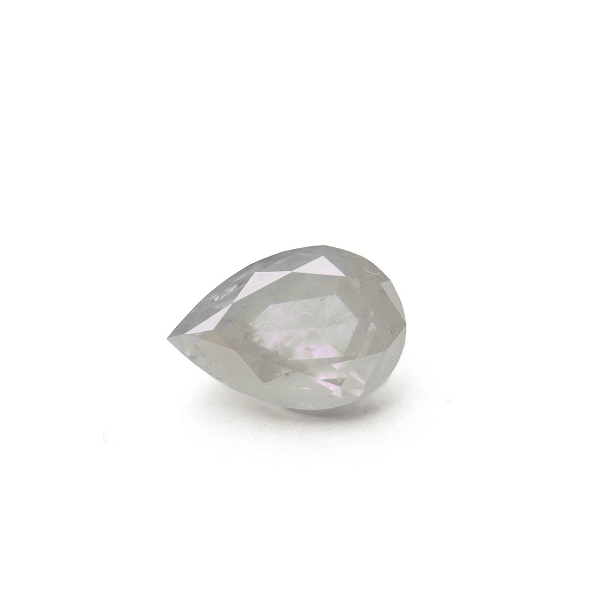 1.72 Carat Icy White Double Cut Pear Diamond