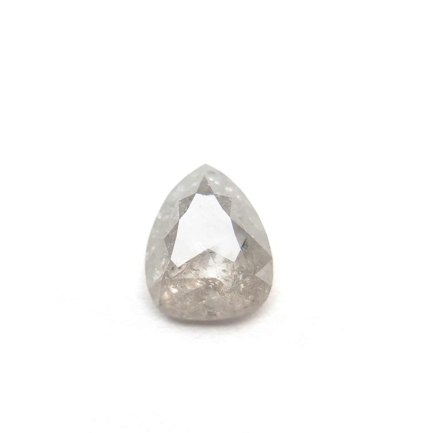 1.79 Carat Icy White Rose Cut Pear Diamond