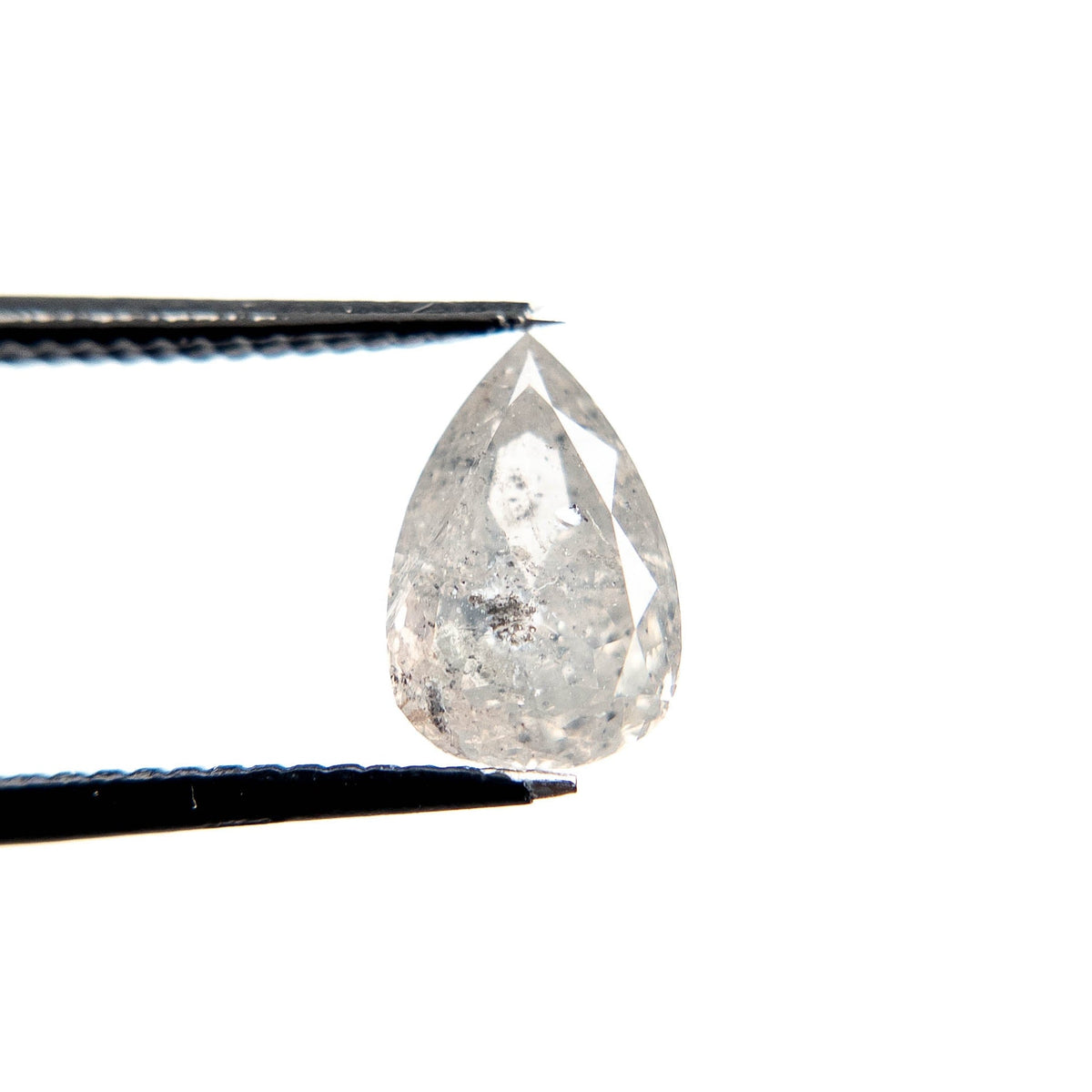 1.69 Carat Icy White Double Cut Pear Diamond