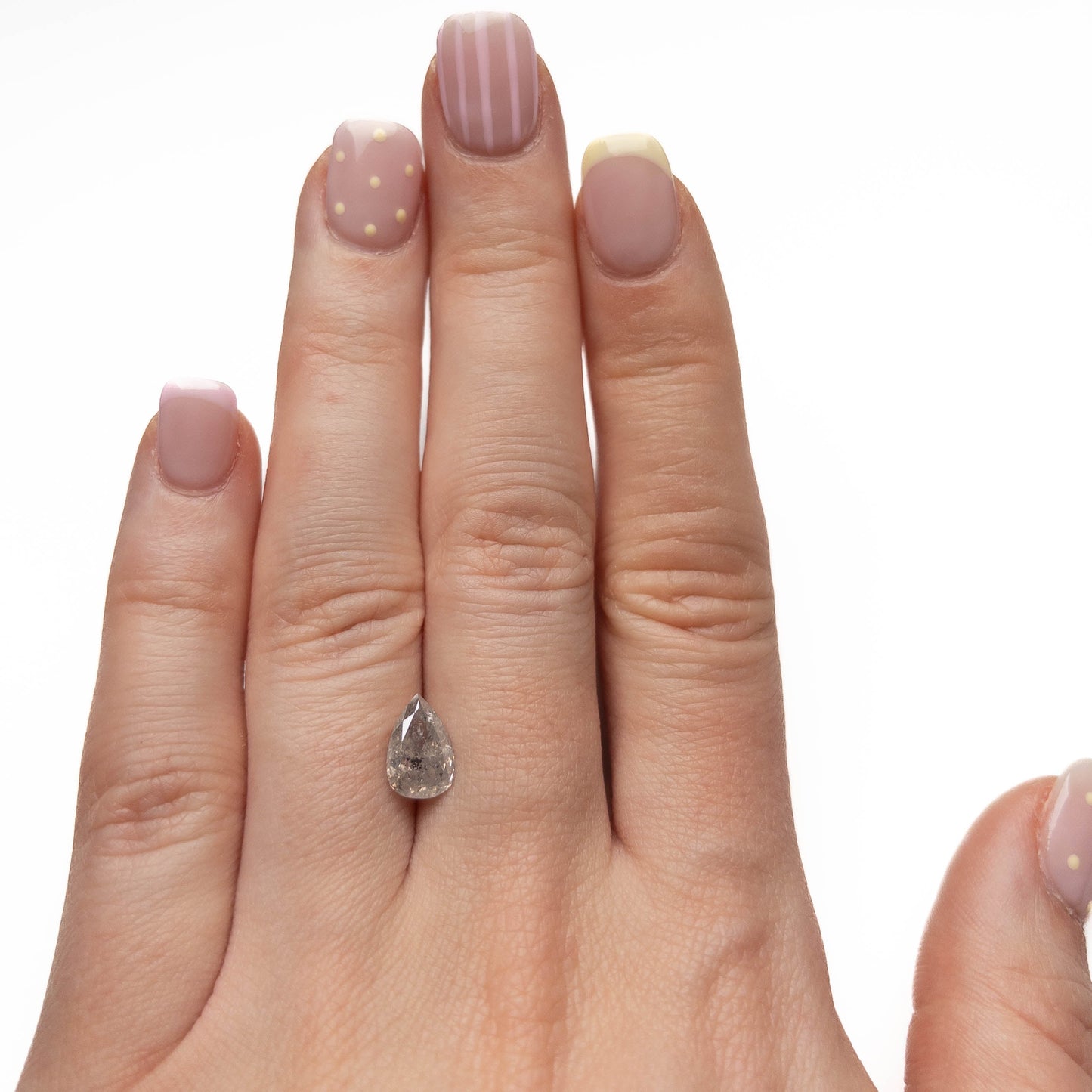 1.69 Carat Icy White Double Cut Pear Diamond