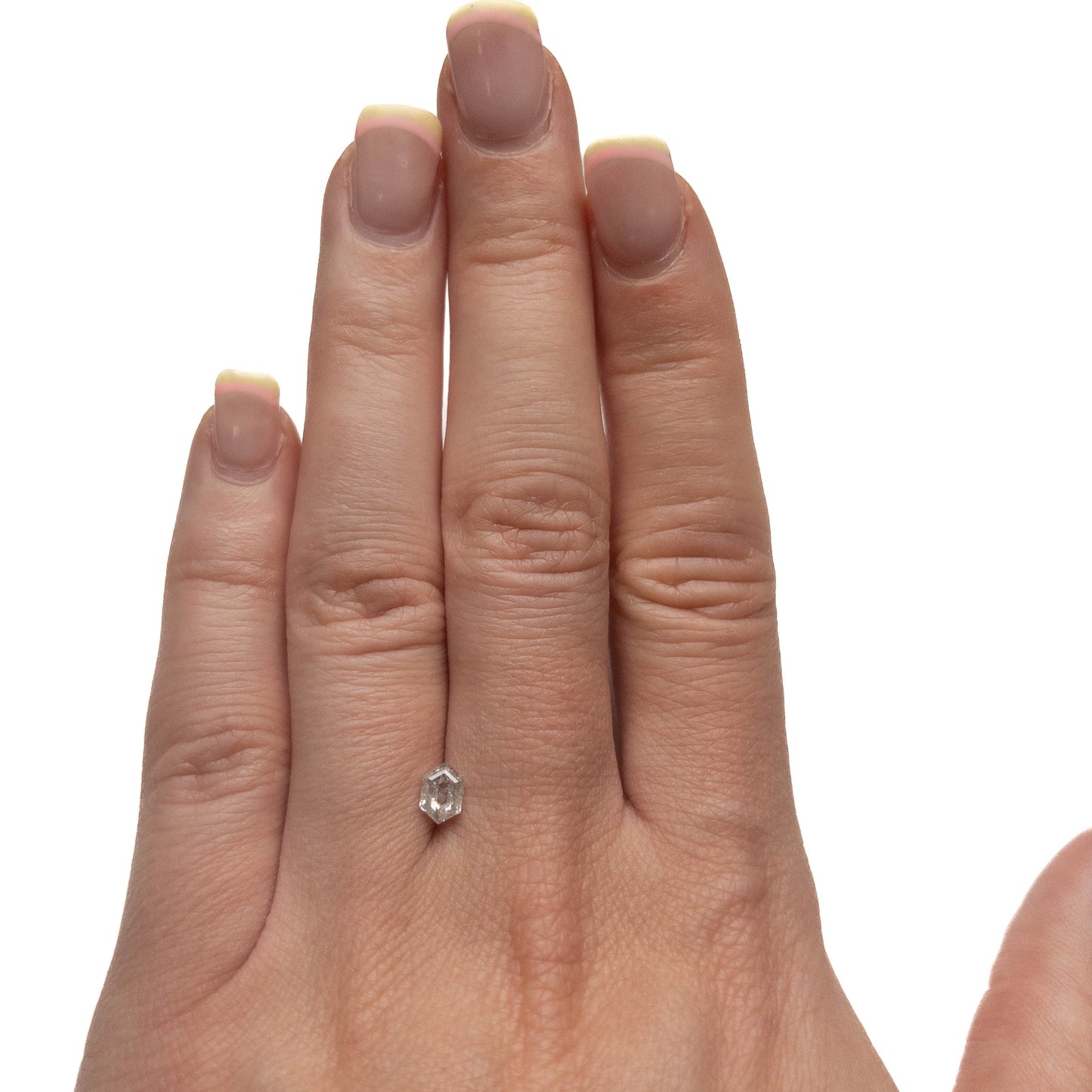 .67 Carat Canadian Salt and Pepper Double Cut Hexagon Diamond