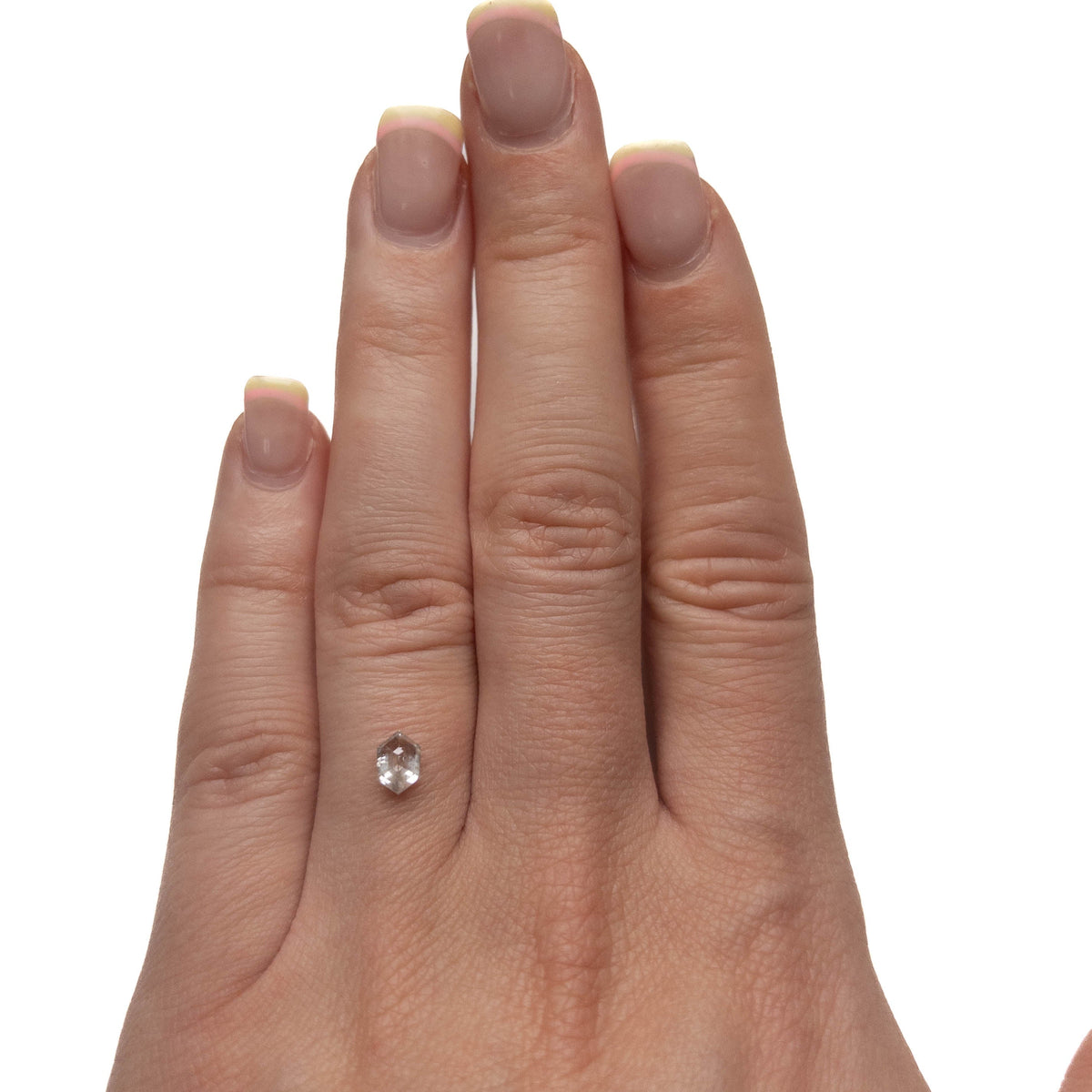.67 Carat Canadian Salt and Pepper Double Cut Hexagon Diamond