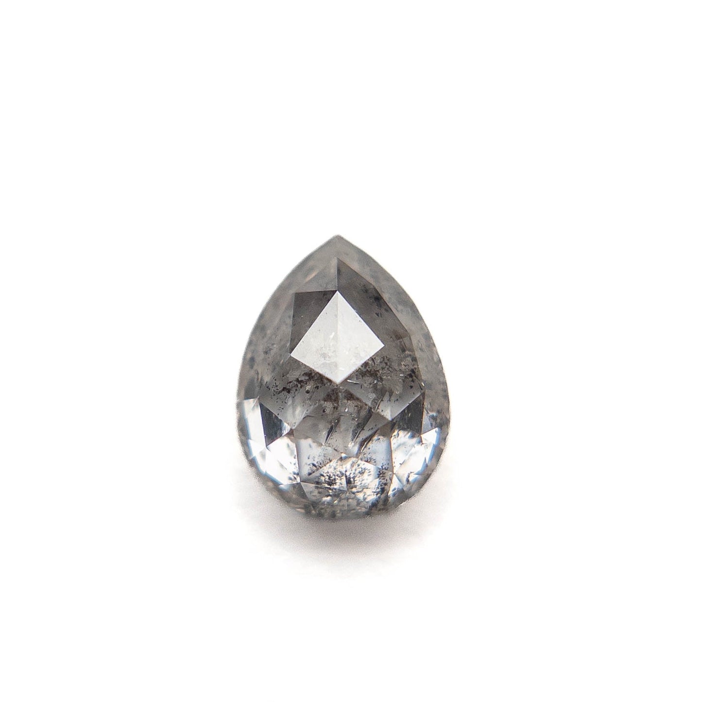 1.54 Carat Canadian Salt and Pepper Double Cut Pear Diamond