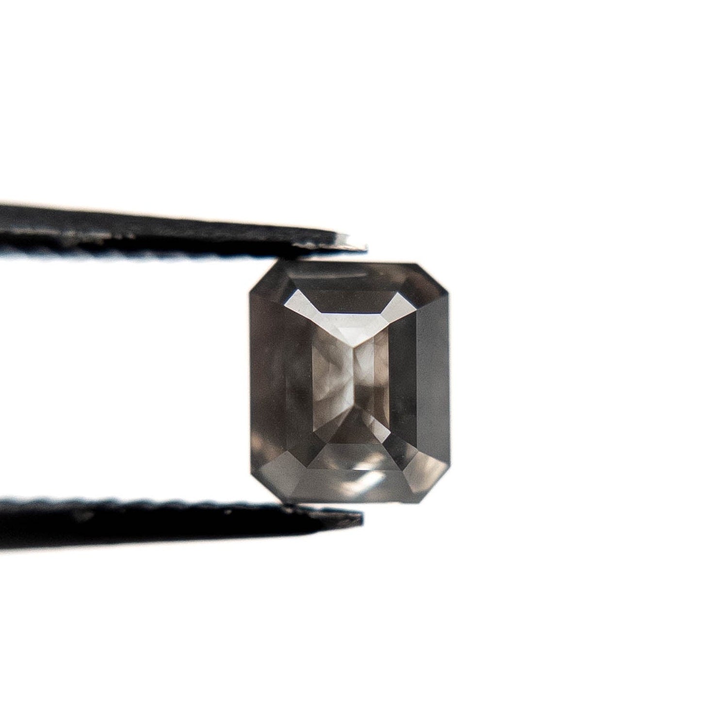 1.18 Carat Black Double Cut Asscher Diamond
